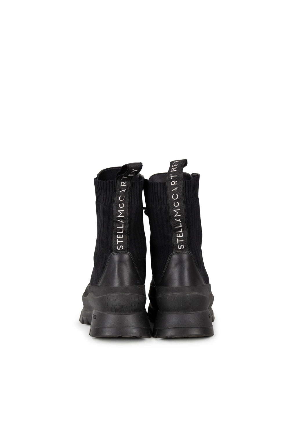 Black trace combat boots