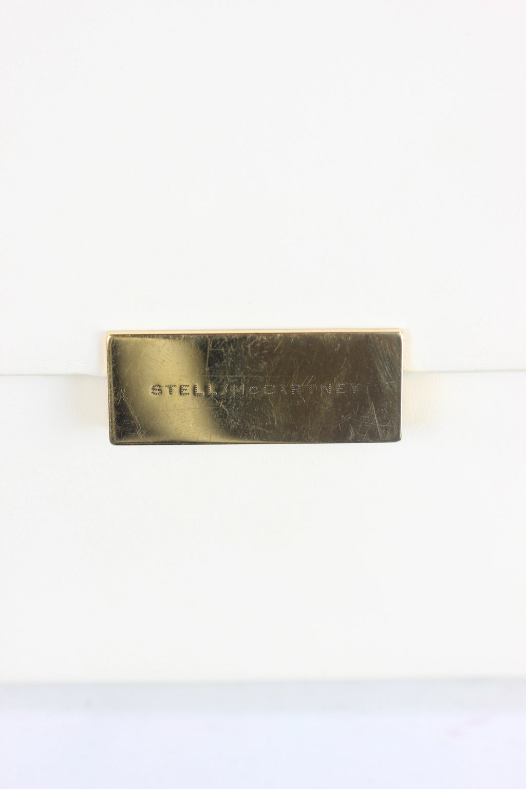 White Vegan Leather Envelope Shoulder Bag FW2013