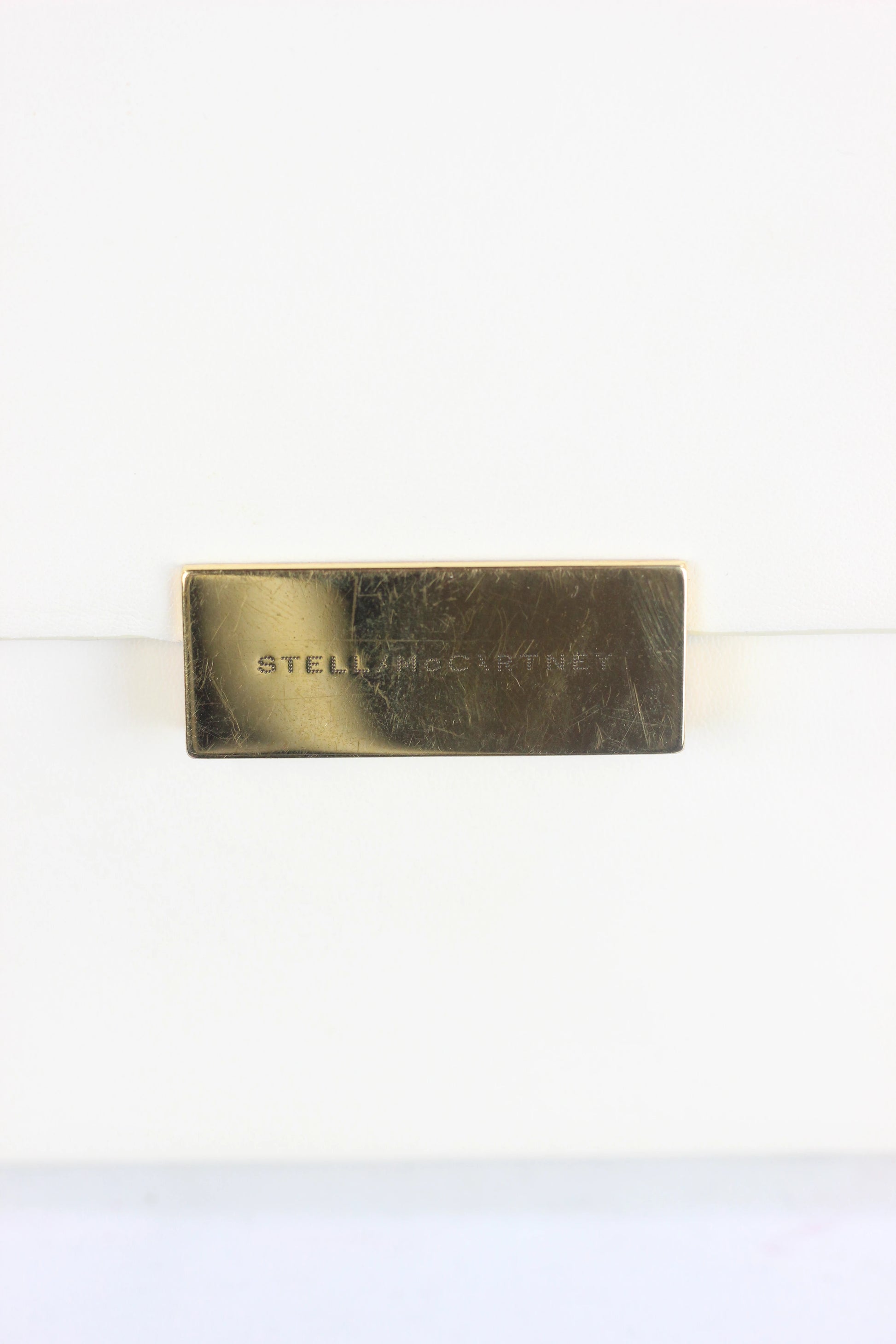 White Vegan Leather Envelope Shoulder Bag FW2013