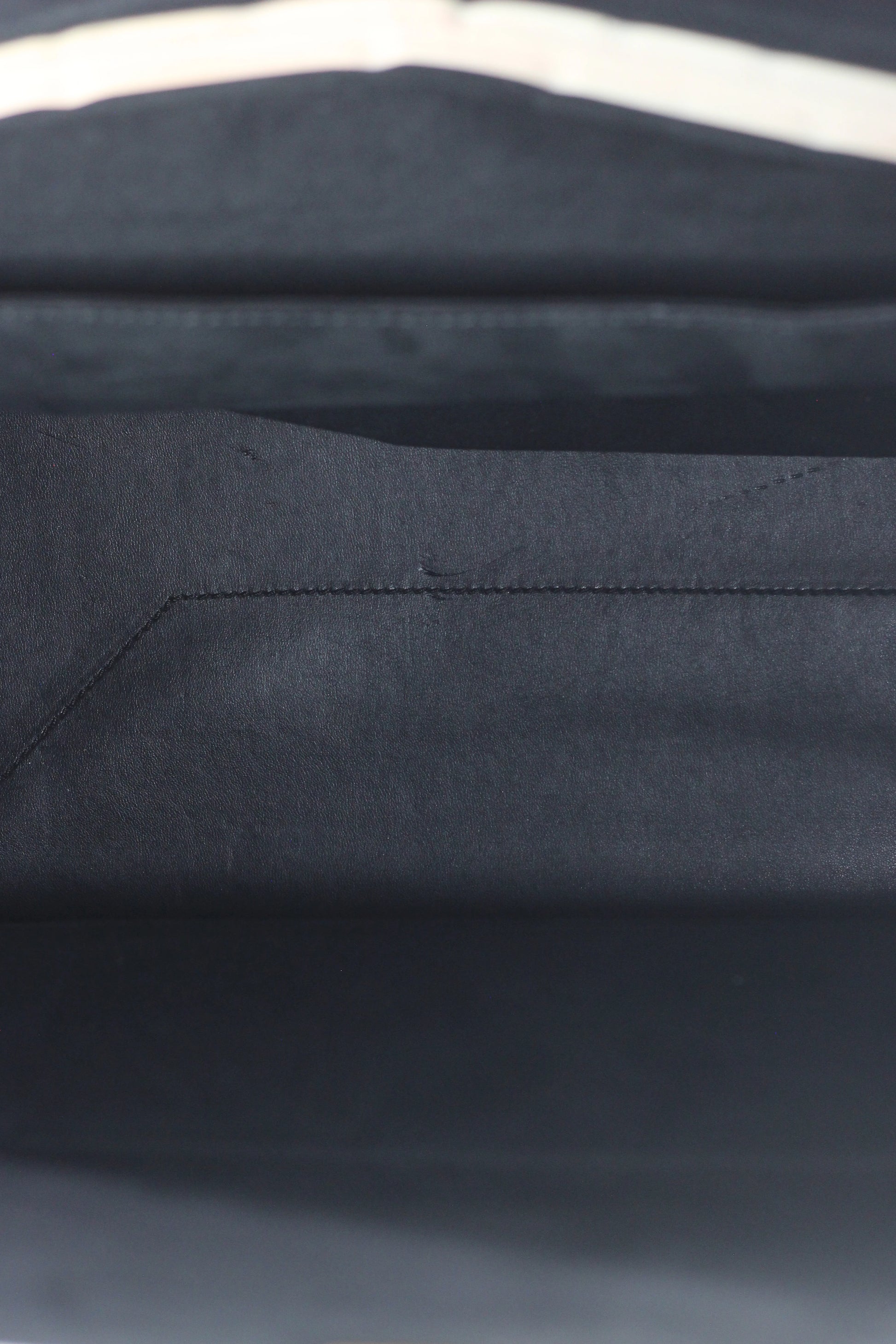 White Vegan Leather Envelope Shoulder Bag FW2013