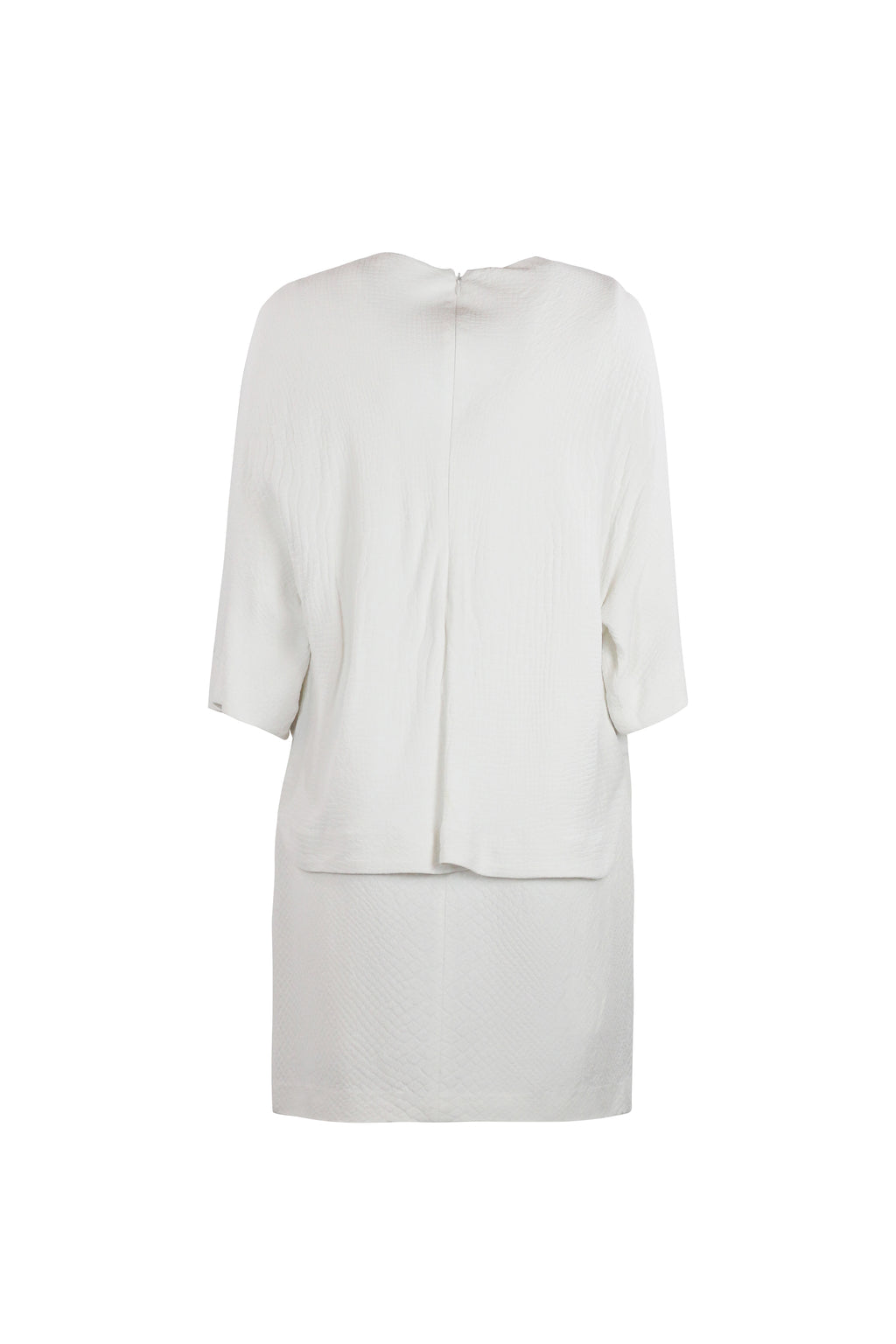 Cape-Detail Pencil Dress