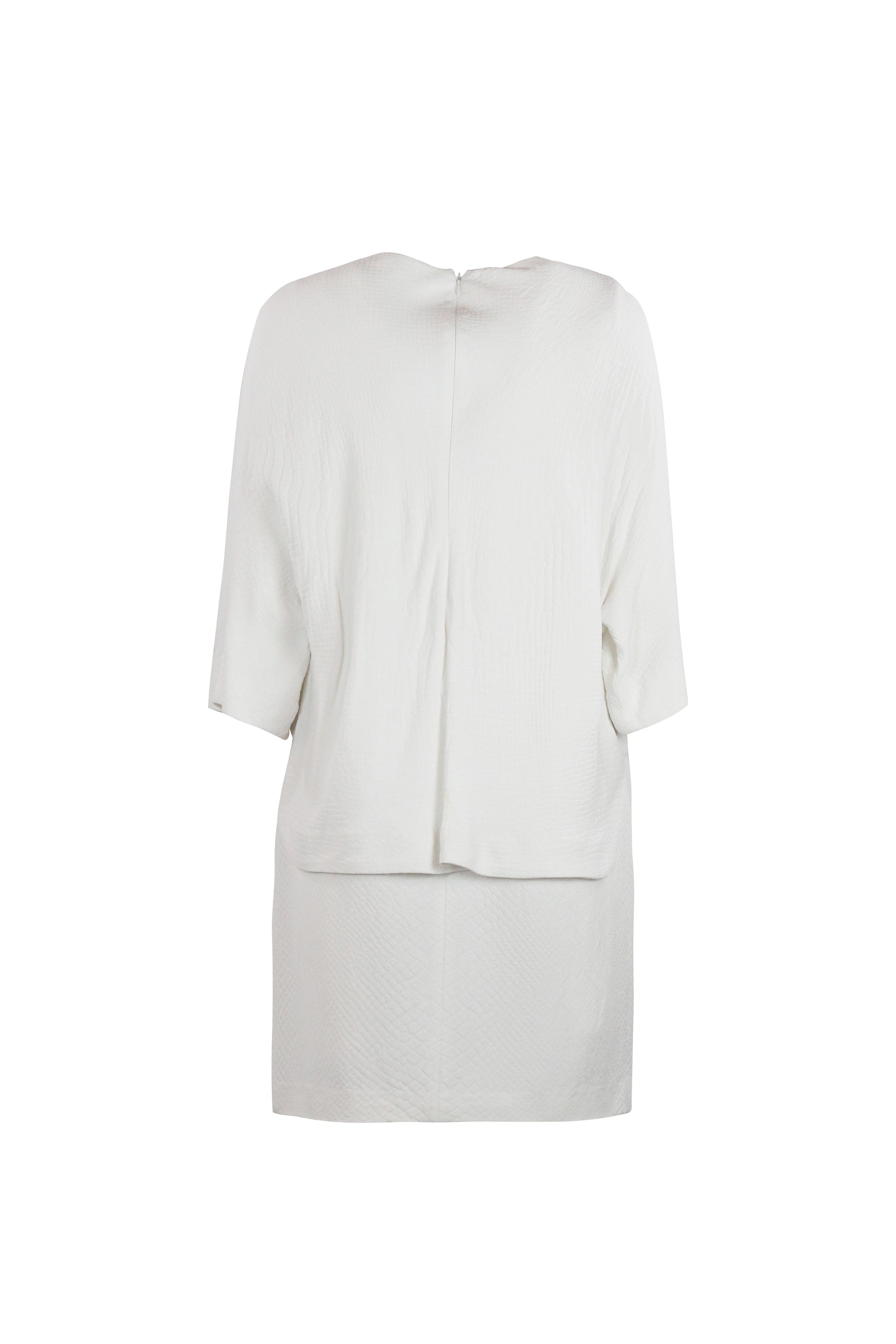Cape-Detail Pencil Dress
