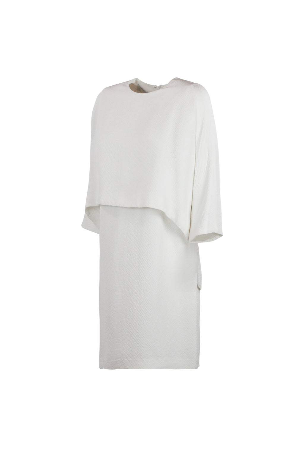 Cape-Detail Pencil Dress
