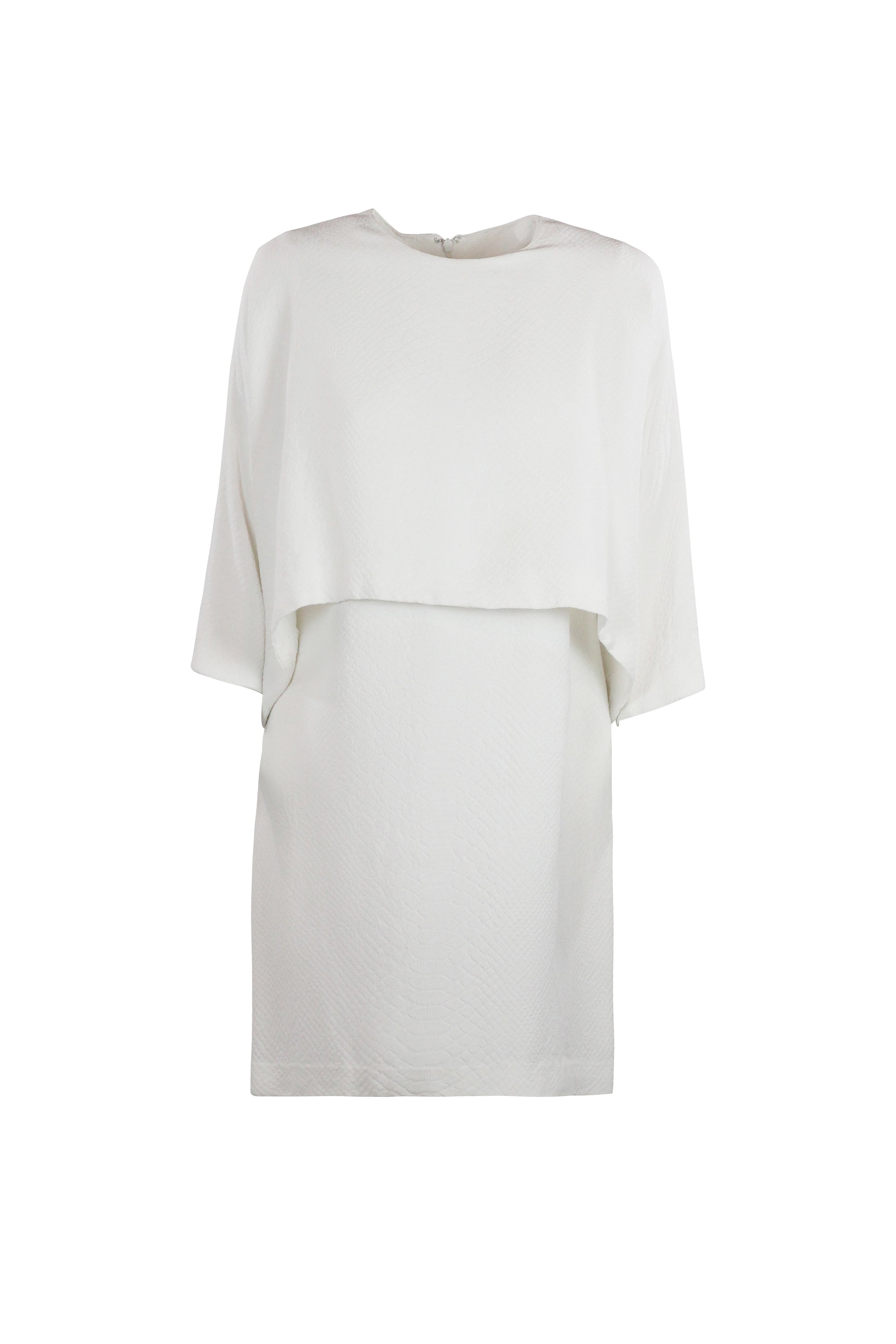 Cape-Detail Pencil Dress