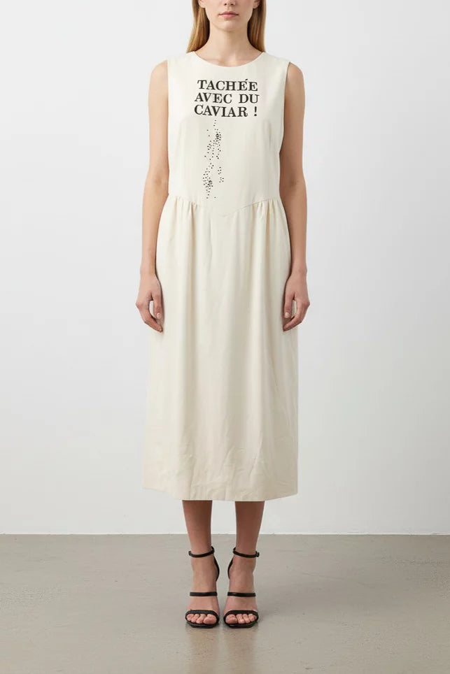 Tachée Avec Du Caviar!" Midi Dress