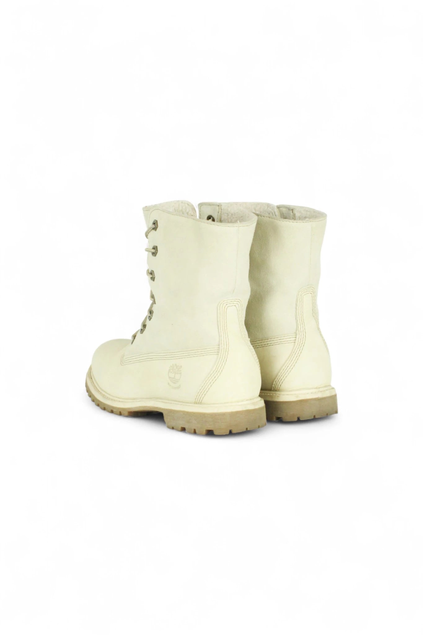 Cream Boots with Mouton lining