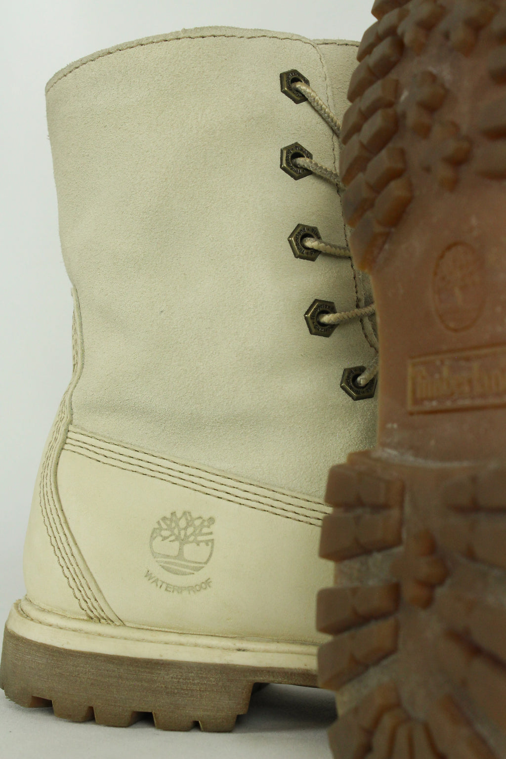 Cream Boots with Mouton lining