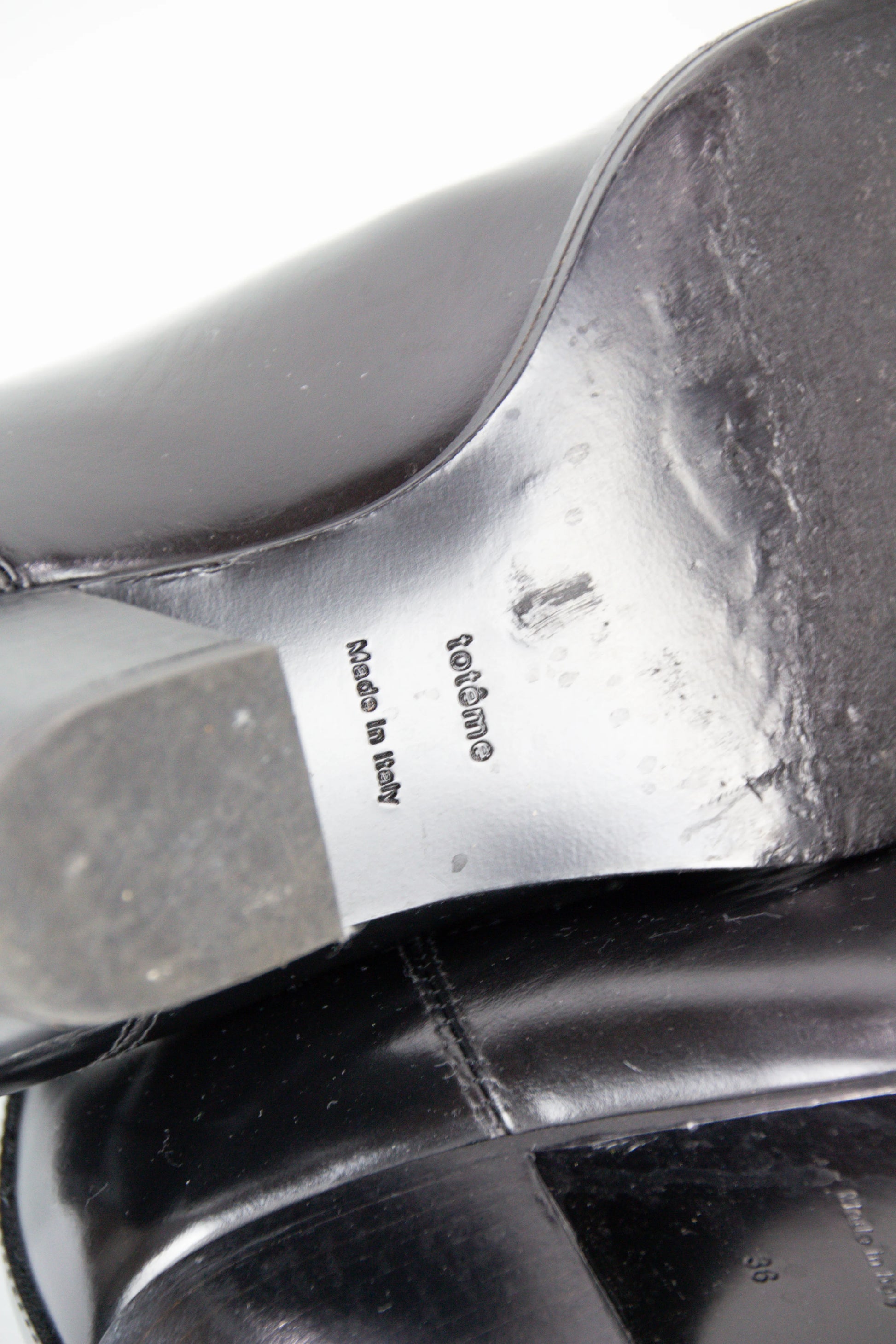 Black brushed leather Chelsea boots