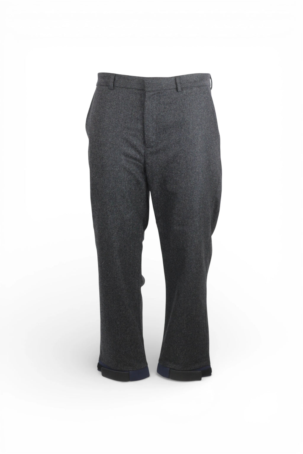 Wool Trousers with Neoprene Cuff Detail