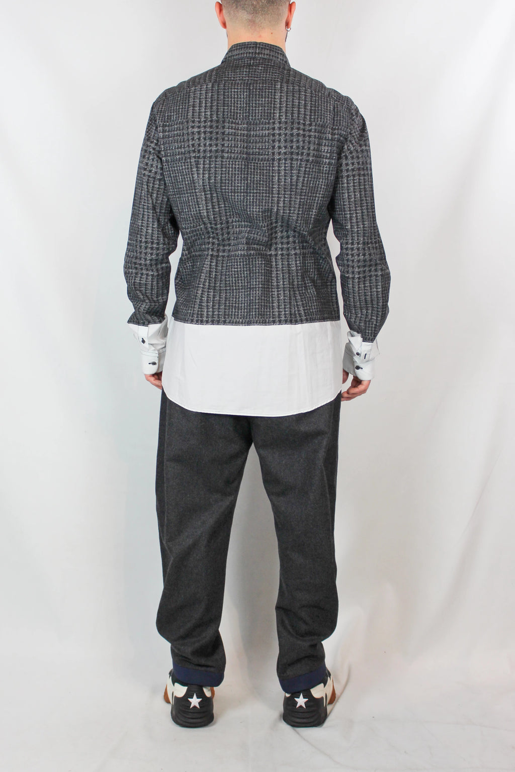 Wool Trousers with Neoprene Cuff Detail