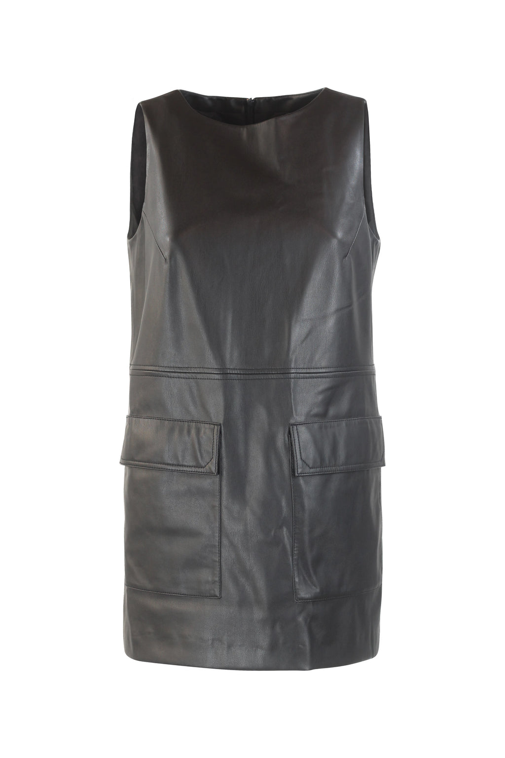 Sleeveless Mini Dress with Front Pockets