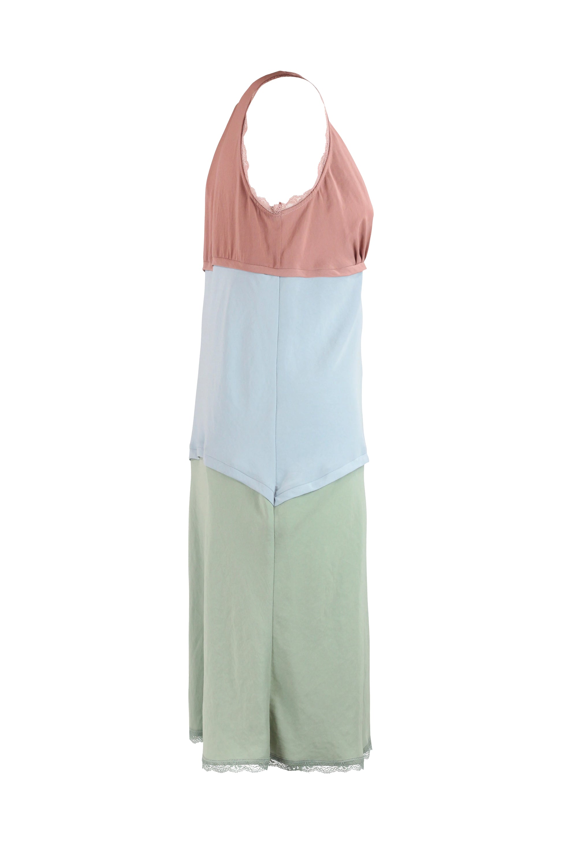 Pastel Sleeveless V-Neck Dress