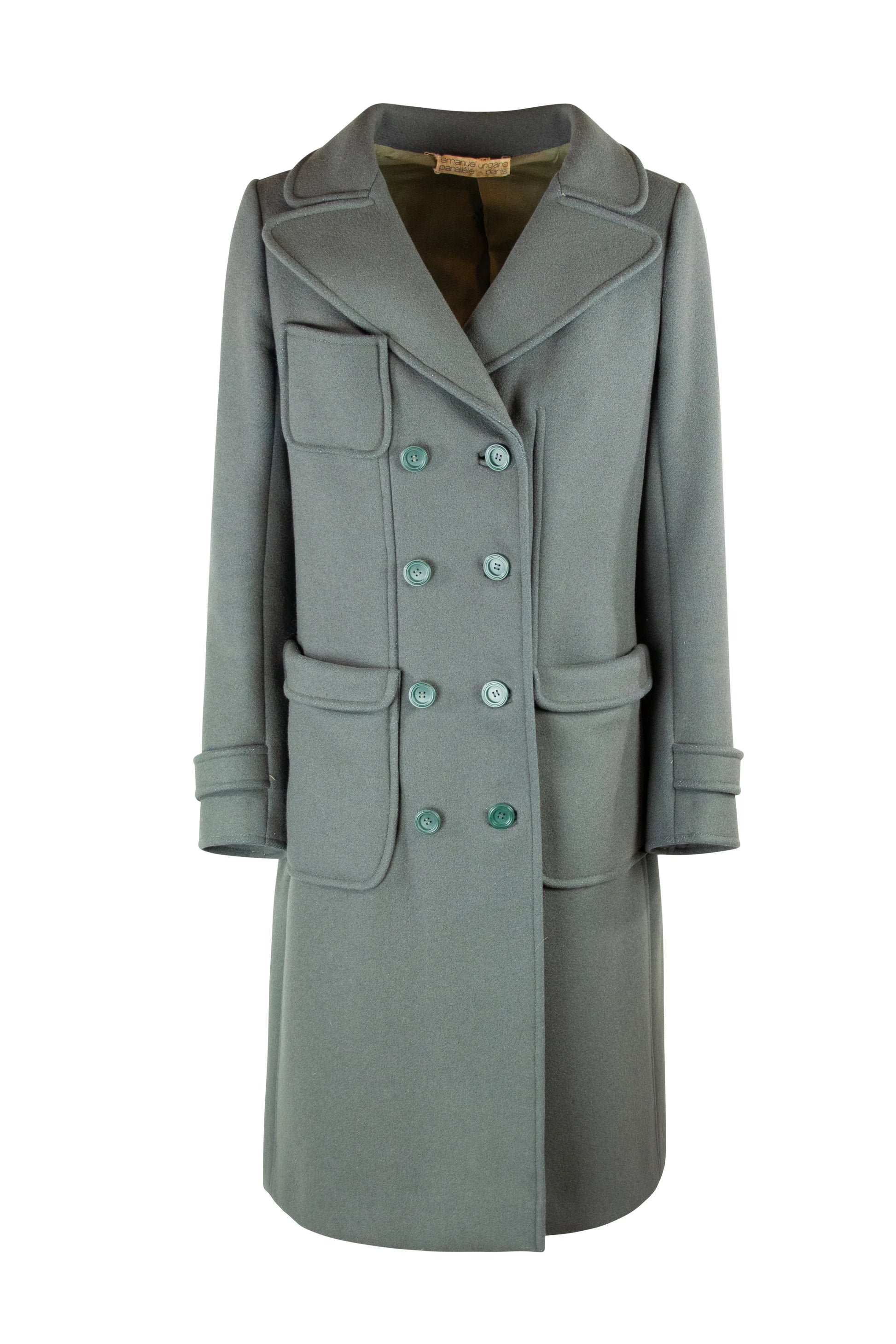 Military Green Structured Coat