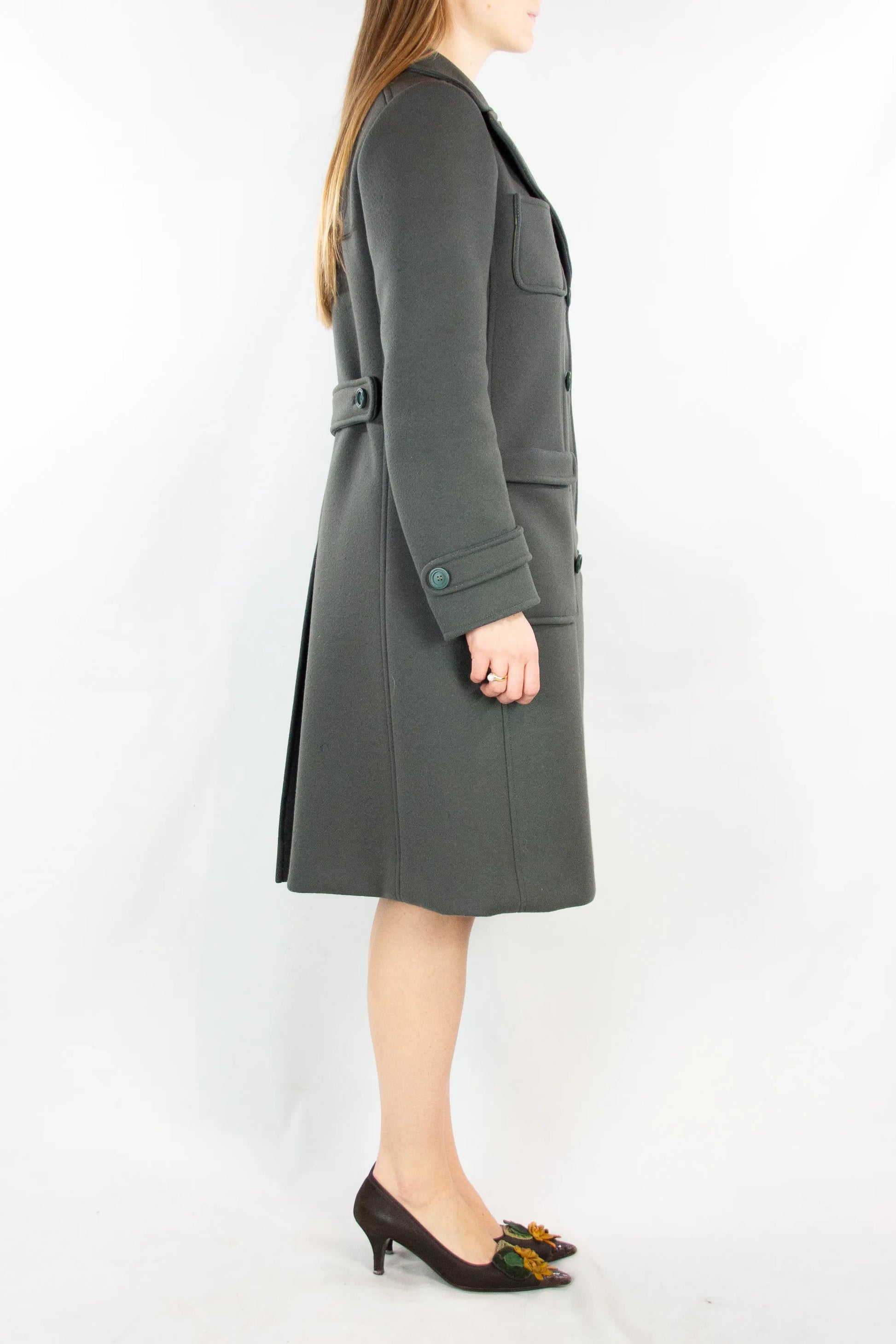 Military Green Structured Coat