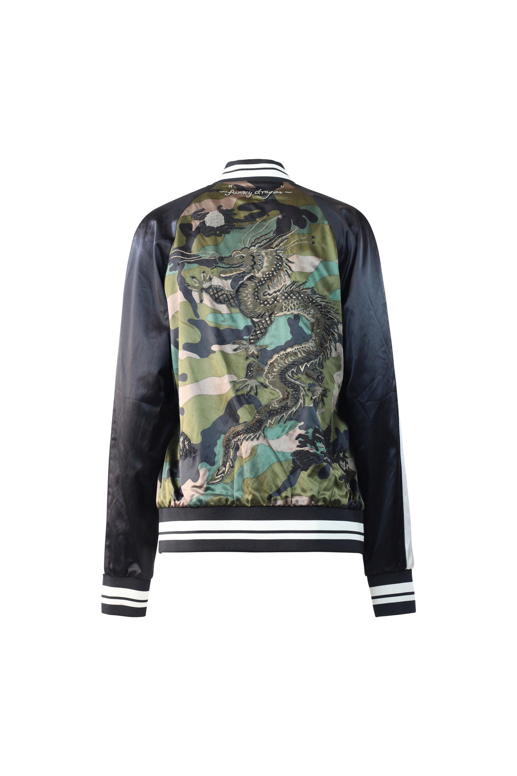 Camo Dragon Embroidery Bomber Jacket SS2016