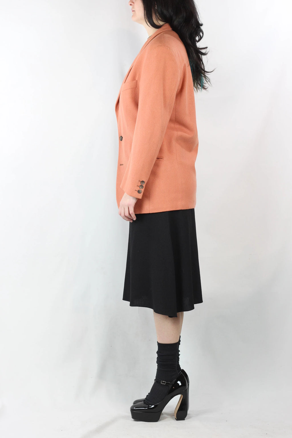 Apricot Orange Oversized Blazer