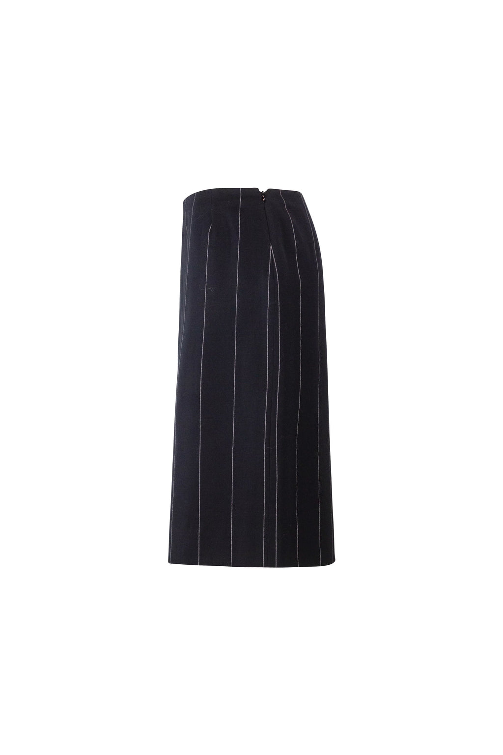 Pinstripe Wool Tailleur Skirt Suit Set FW1998