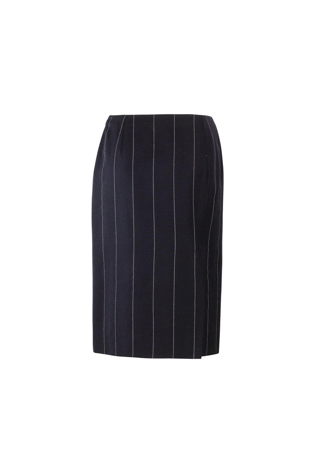 Pinstripe Wool Tailleur Skirt Suit Set FW1998