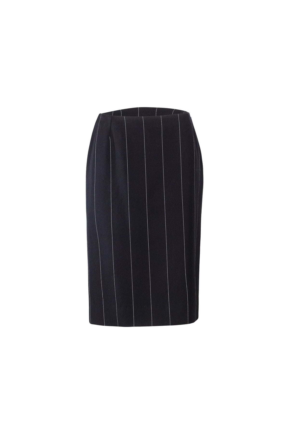 Pinstripe Wool Tailleur Skirt Suit Set FW1998
