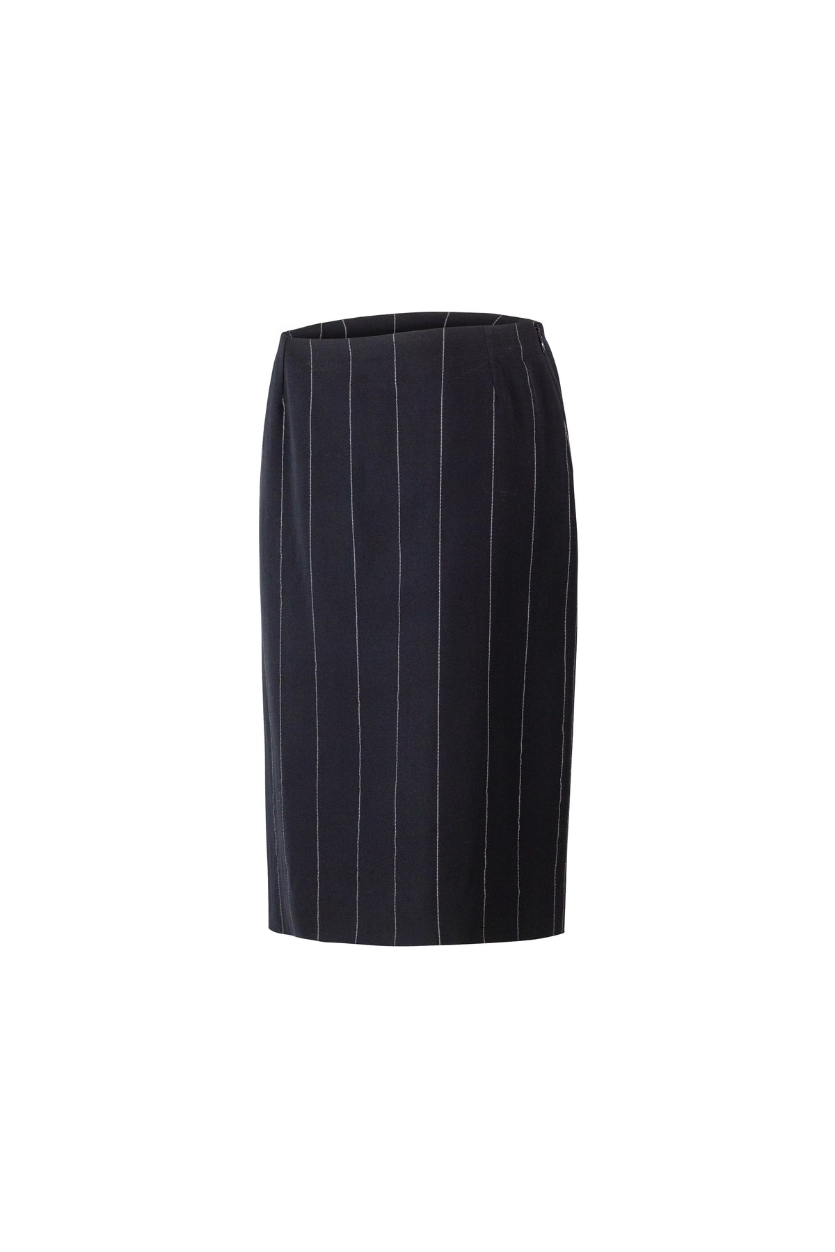 Pinstripe Wool Tailleur Skirt Suit Set FW1998