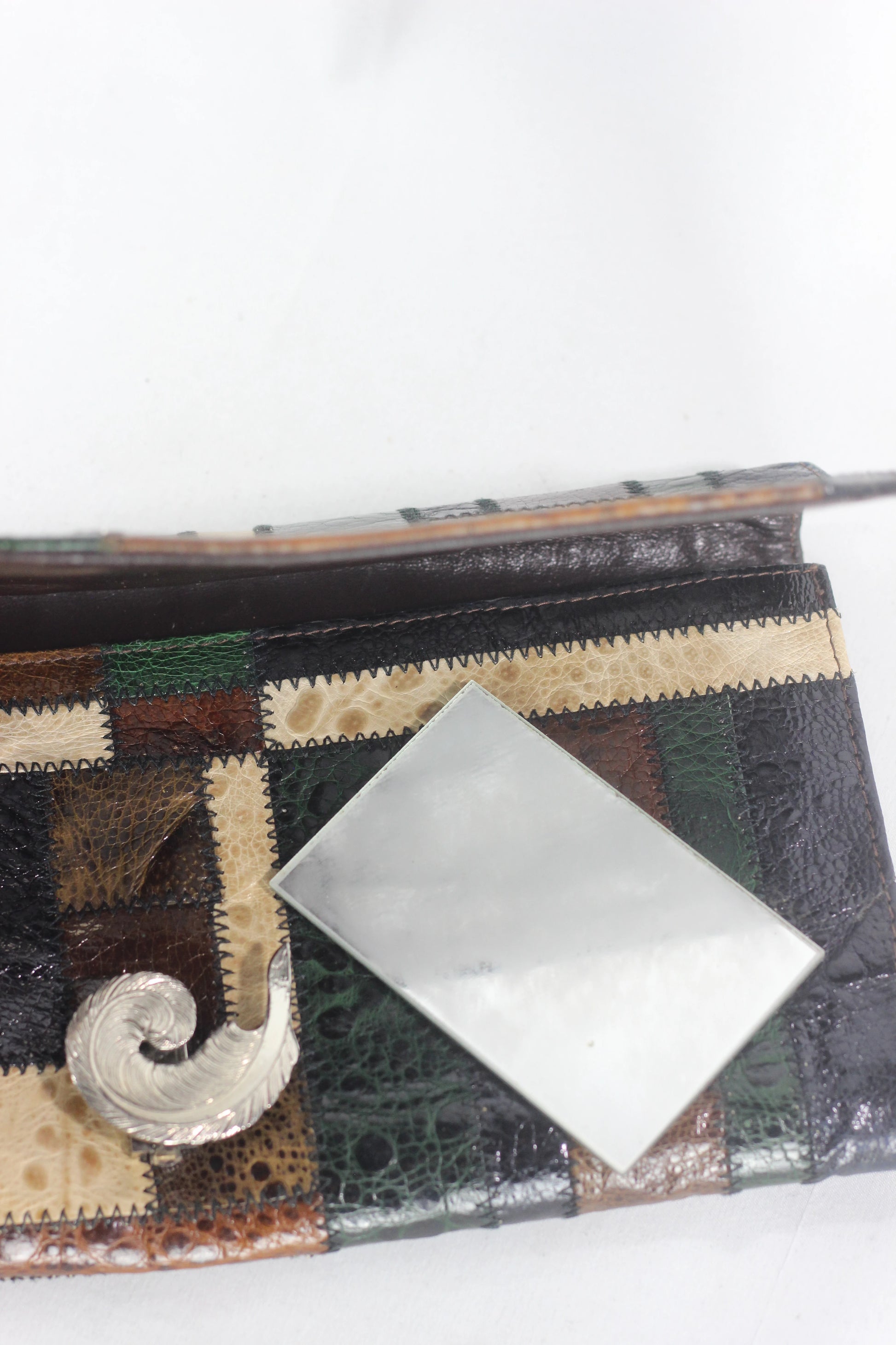 Lizard Leather Patchwork Pochette