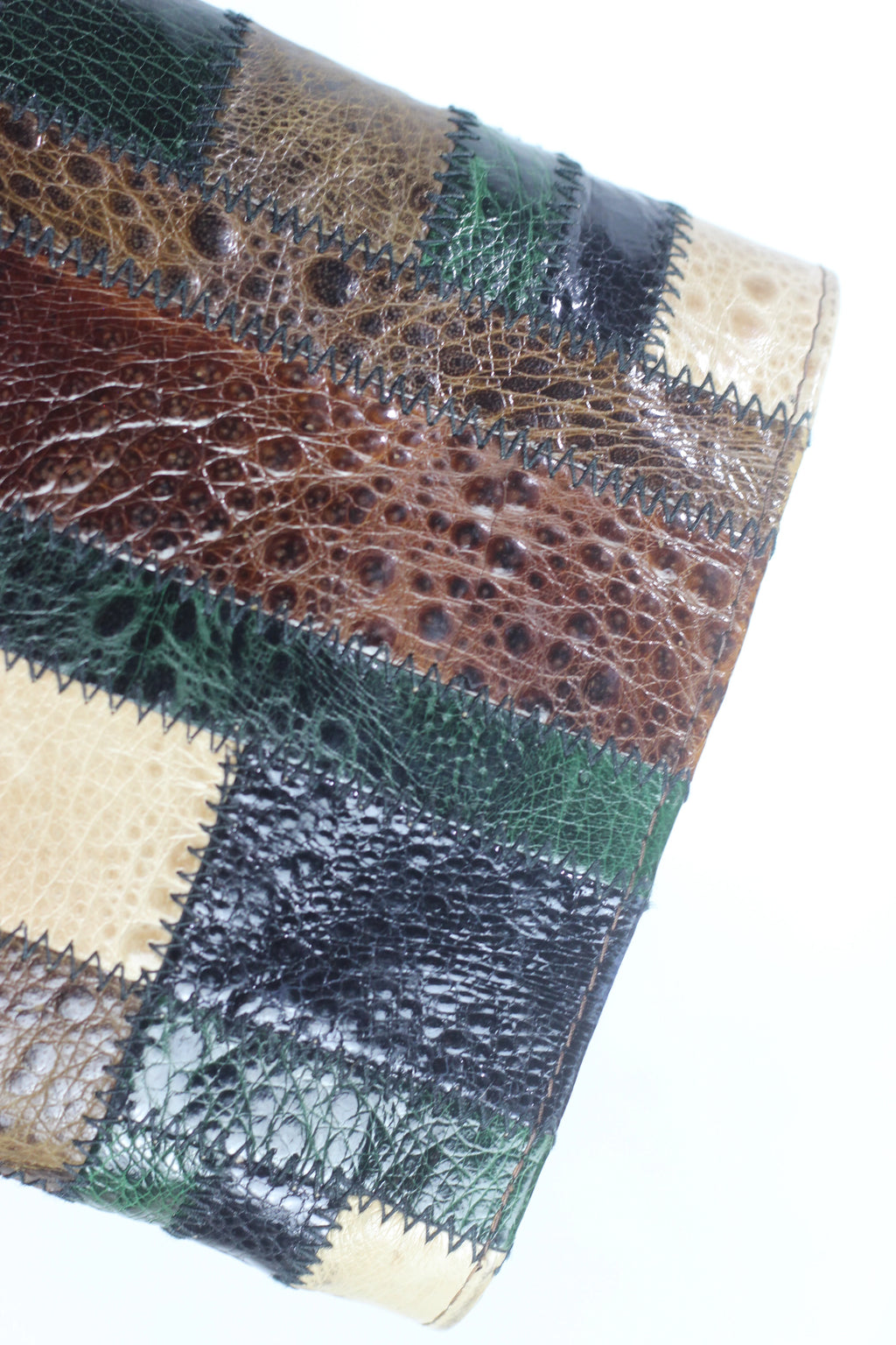 Lizard Leather Patchwork Pochette