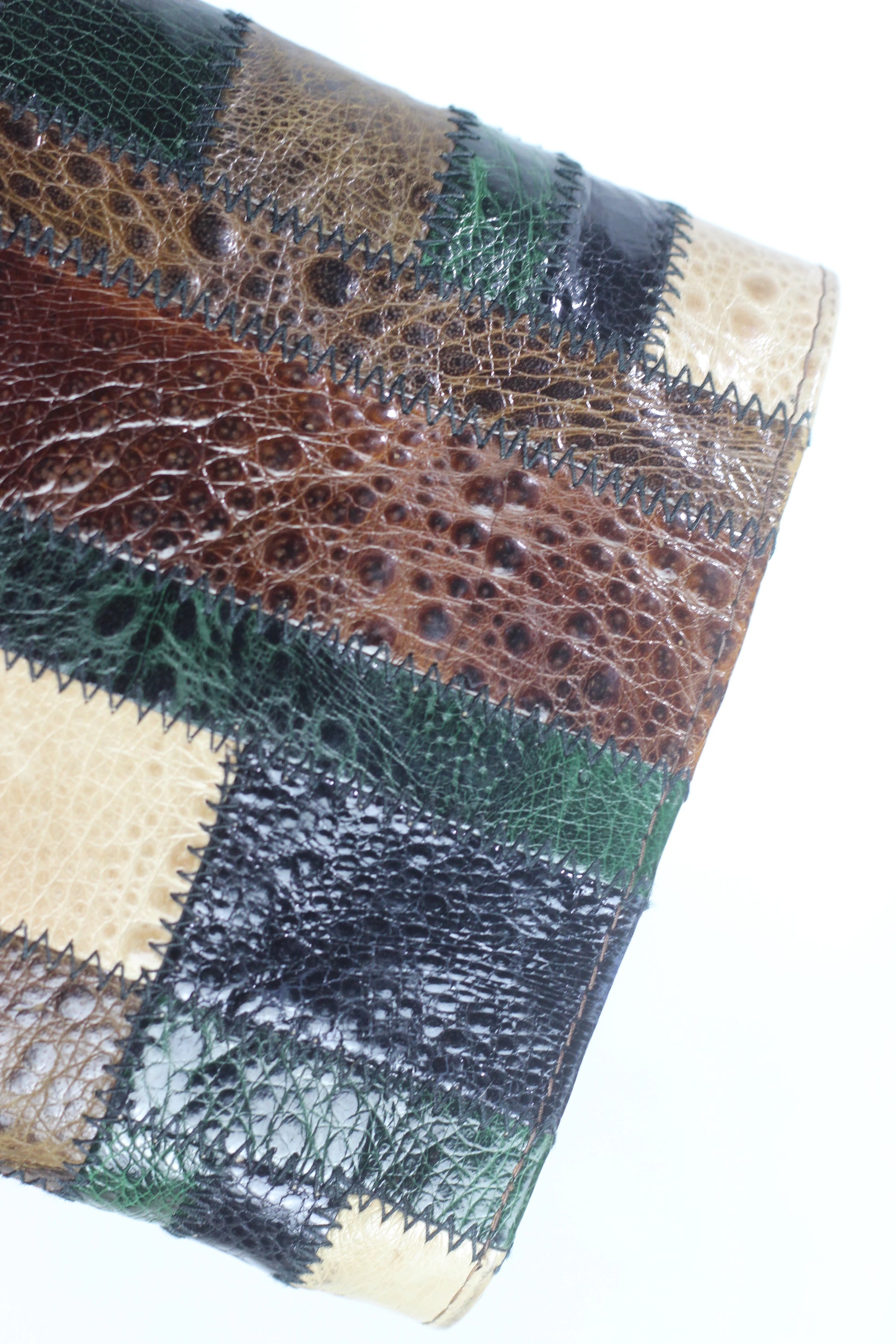 Lizard Leather Patchwork Pochette
