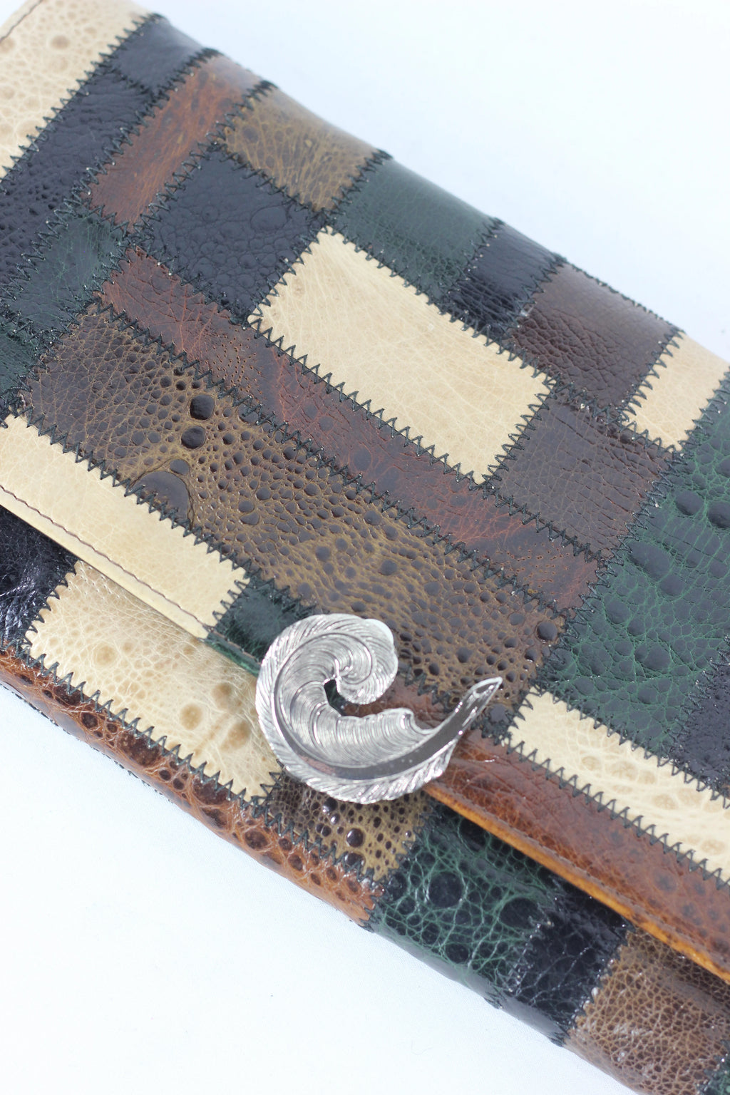 Lizard Leather Patchwork Pochette