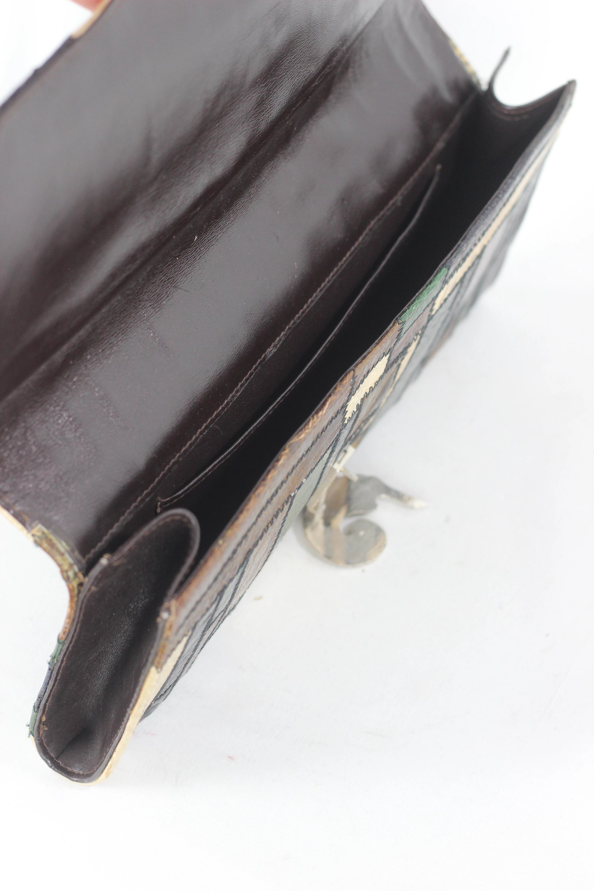 Lizard Leather Patchwork Pochette