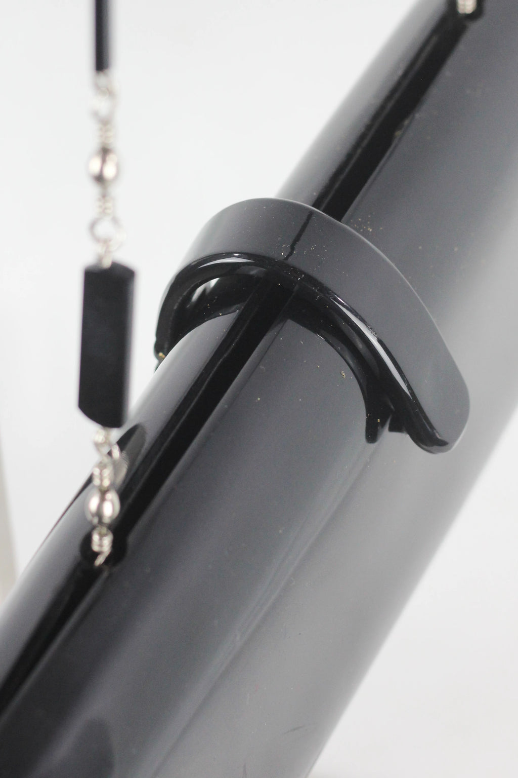 Black Bakelite Rectangular Clutch