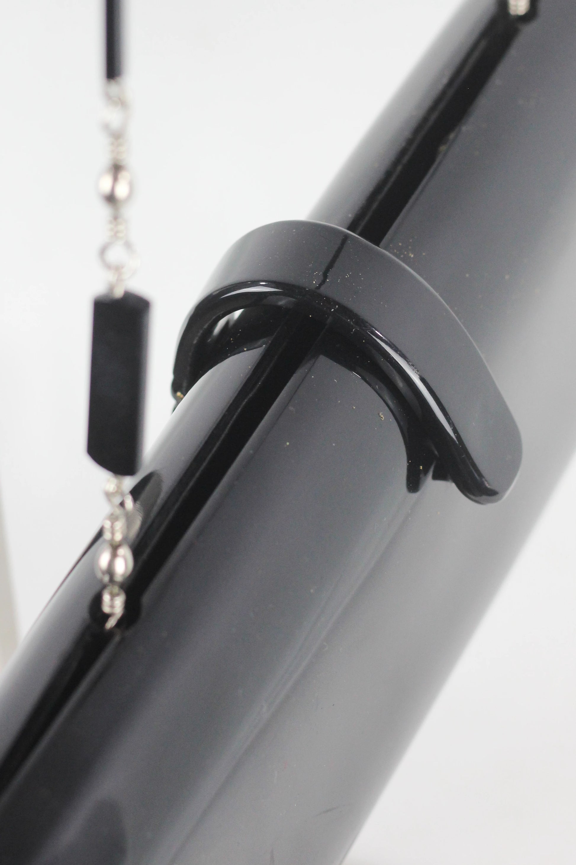 Black Bakelite Rectangular Clutch