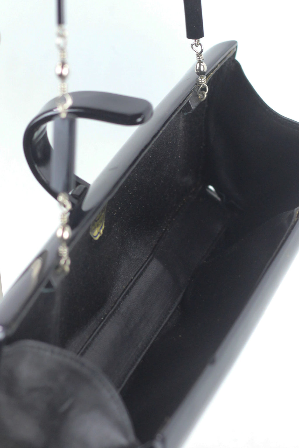 Black Bakelite Rectangular Clutch