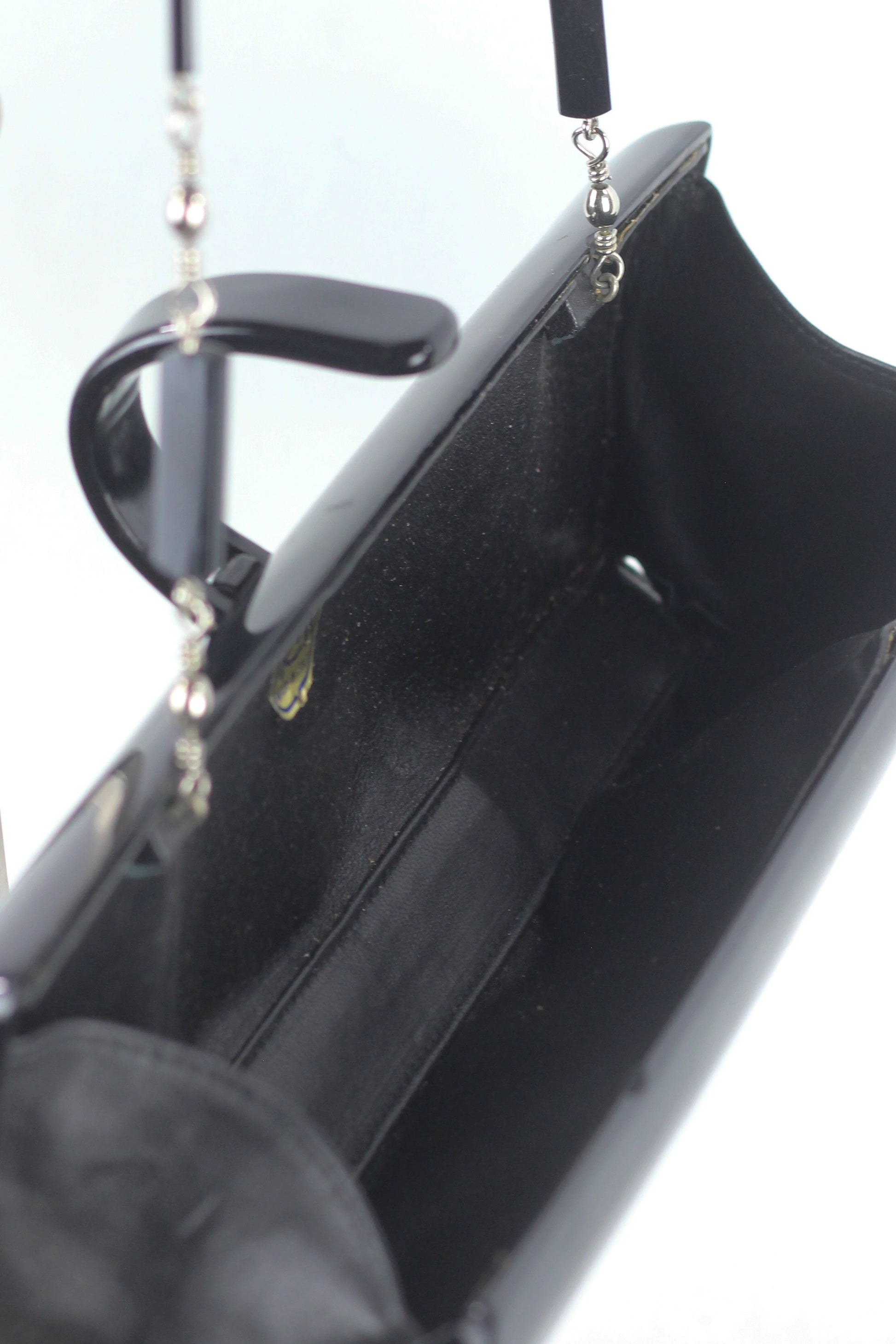 Black Bakelite Rectangular Clutch