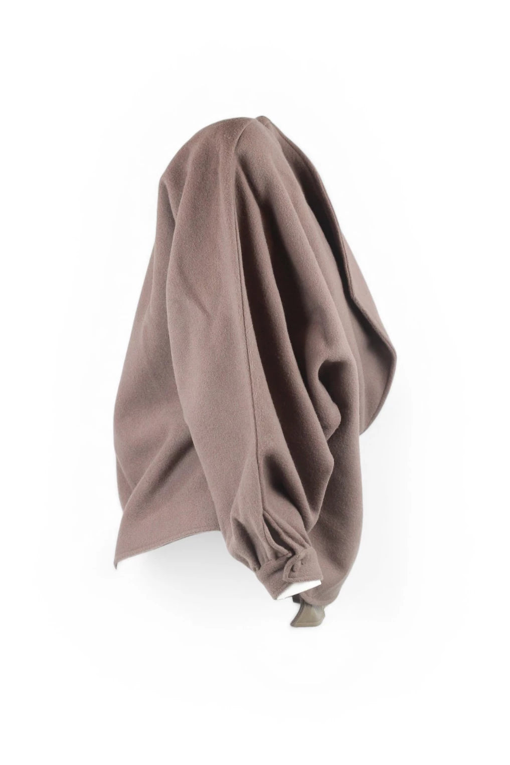 Taupe Beige Asymmetric Jacket