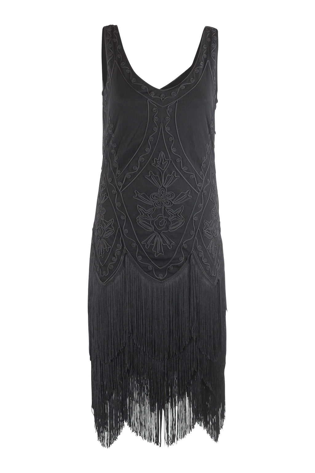 Charleston-Inspired Embroidered Fringe Dress
