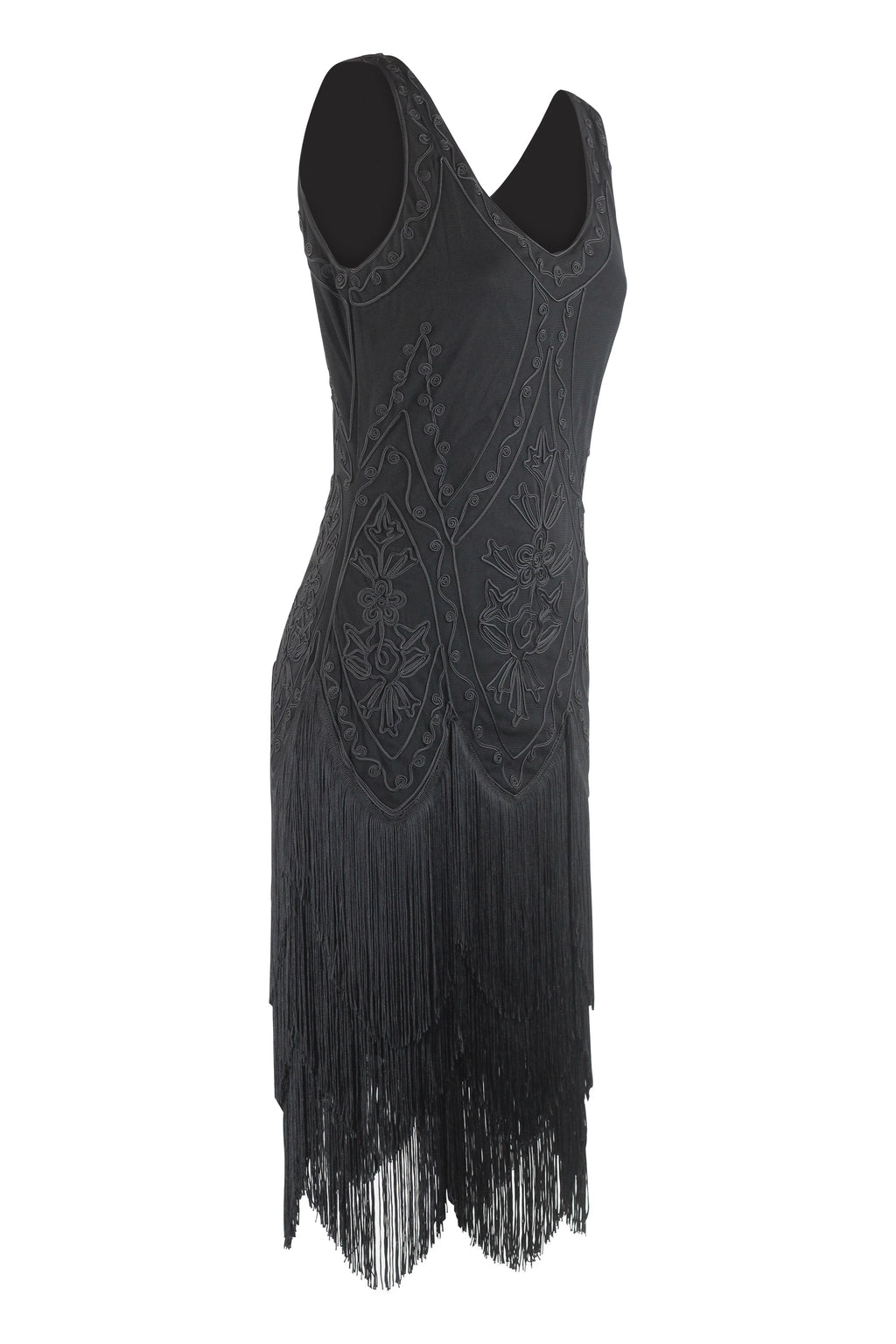 Charleston-Inspired Embroidered Fringe Dress