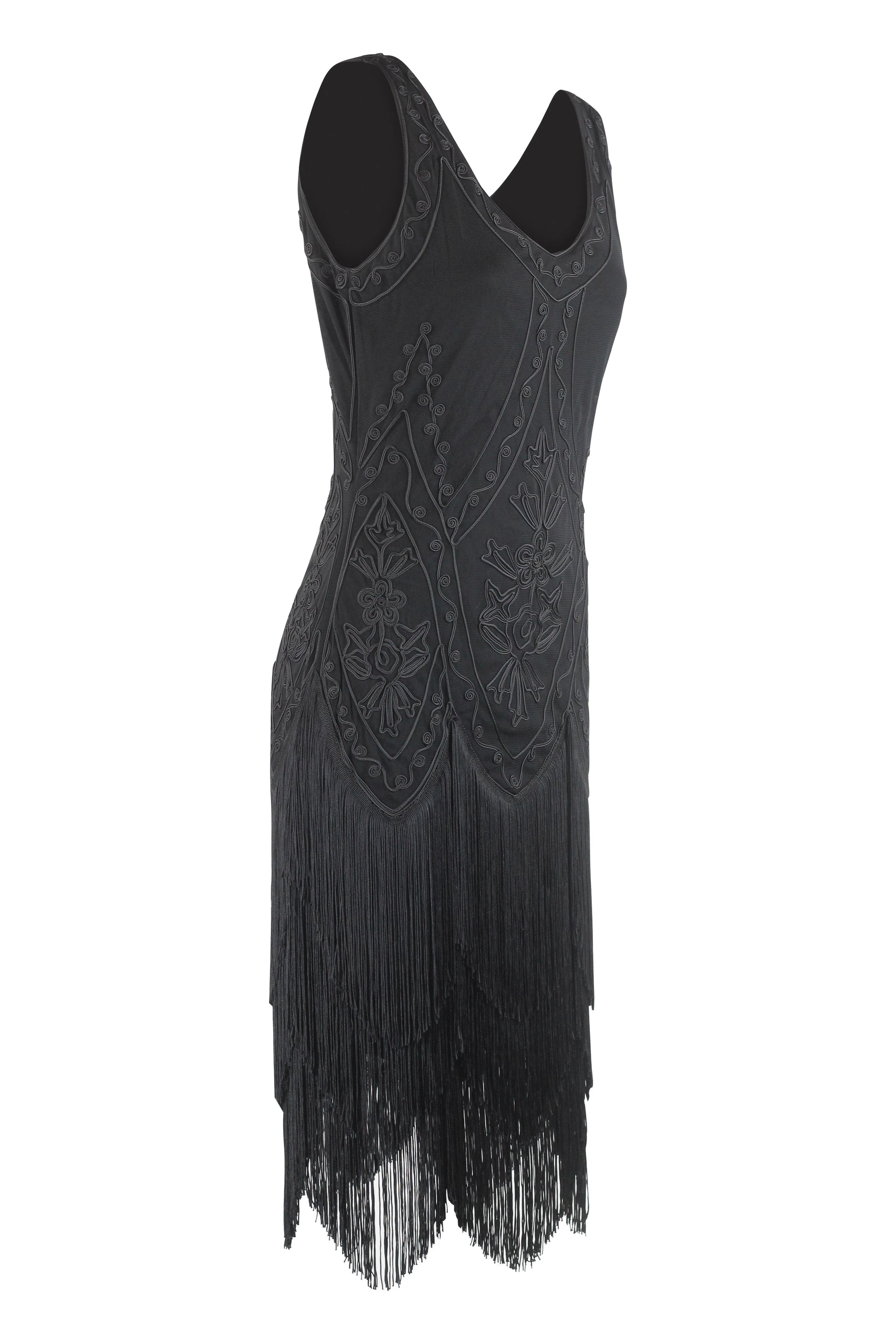 Charleston-Inspired Embroidered Fringe Dress