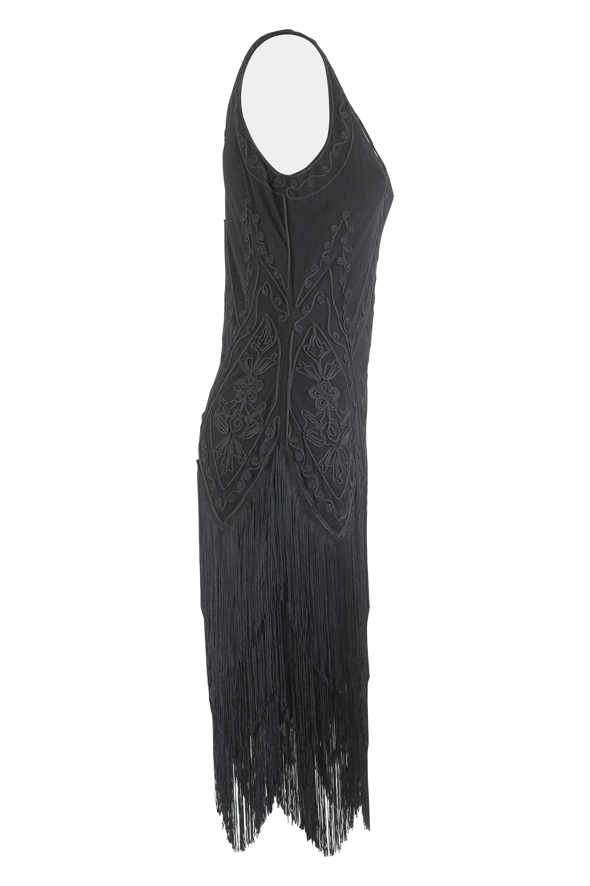Charleston-Inspired Embroidered Fringe Dress