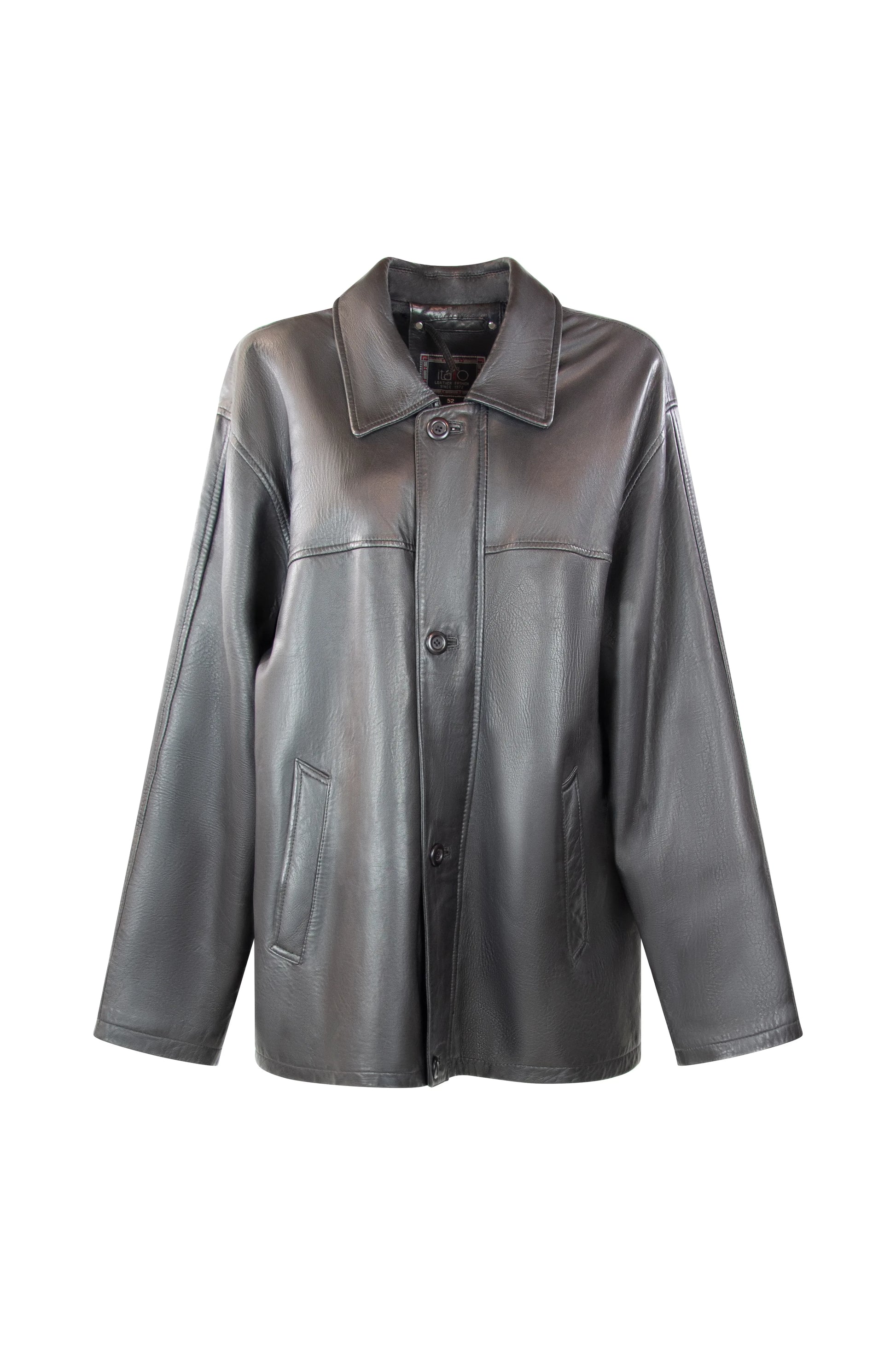 Vintage Black Lambskin Bomber Jacket