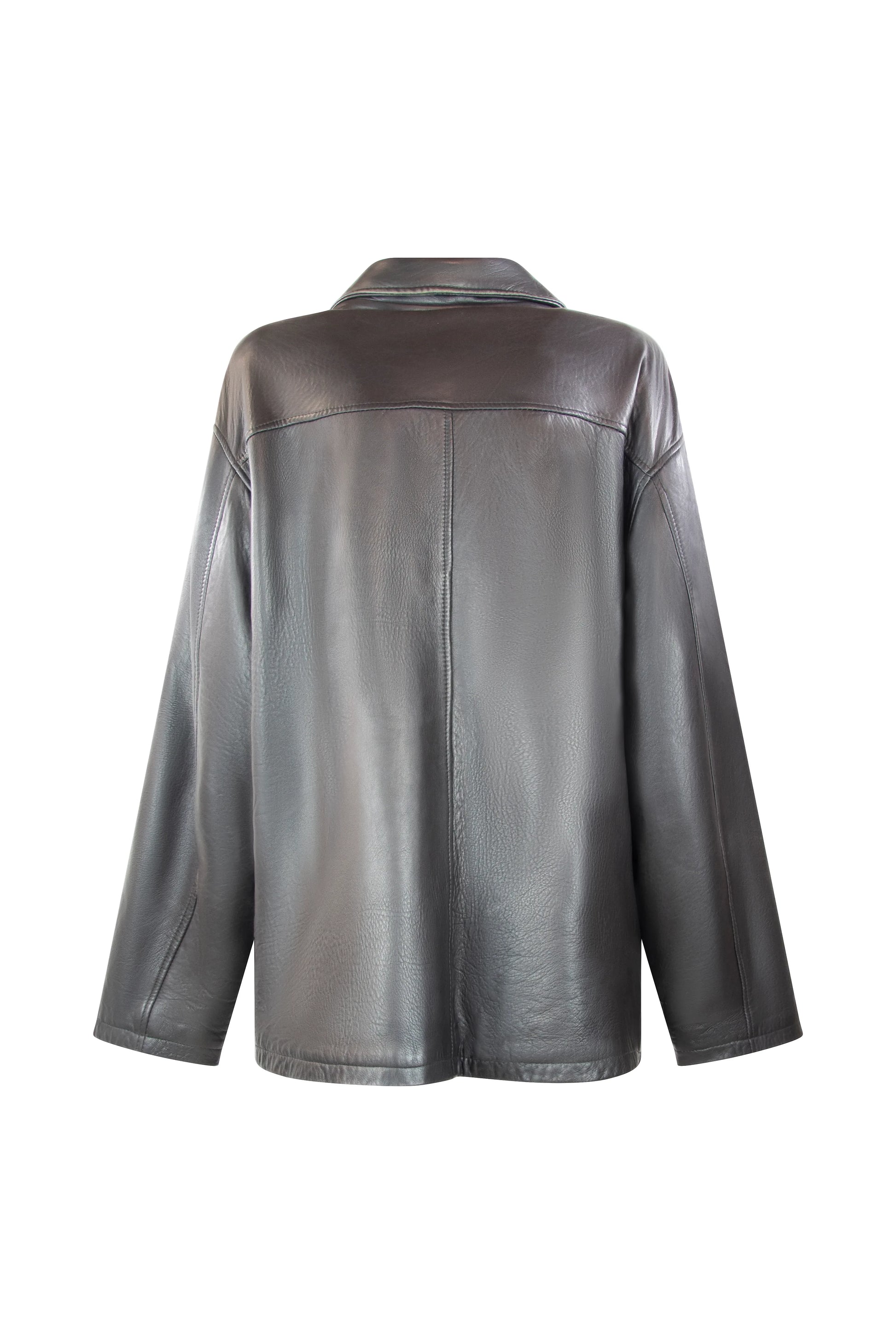 Vintage Black Lambskin Bomber Jacket