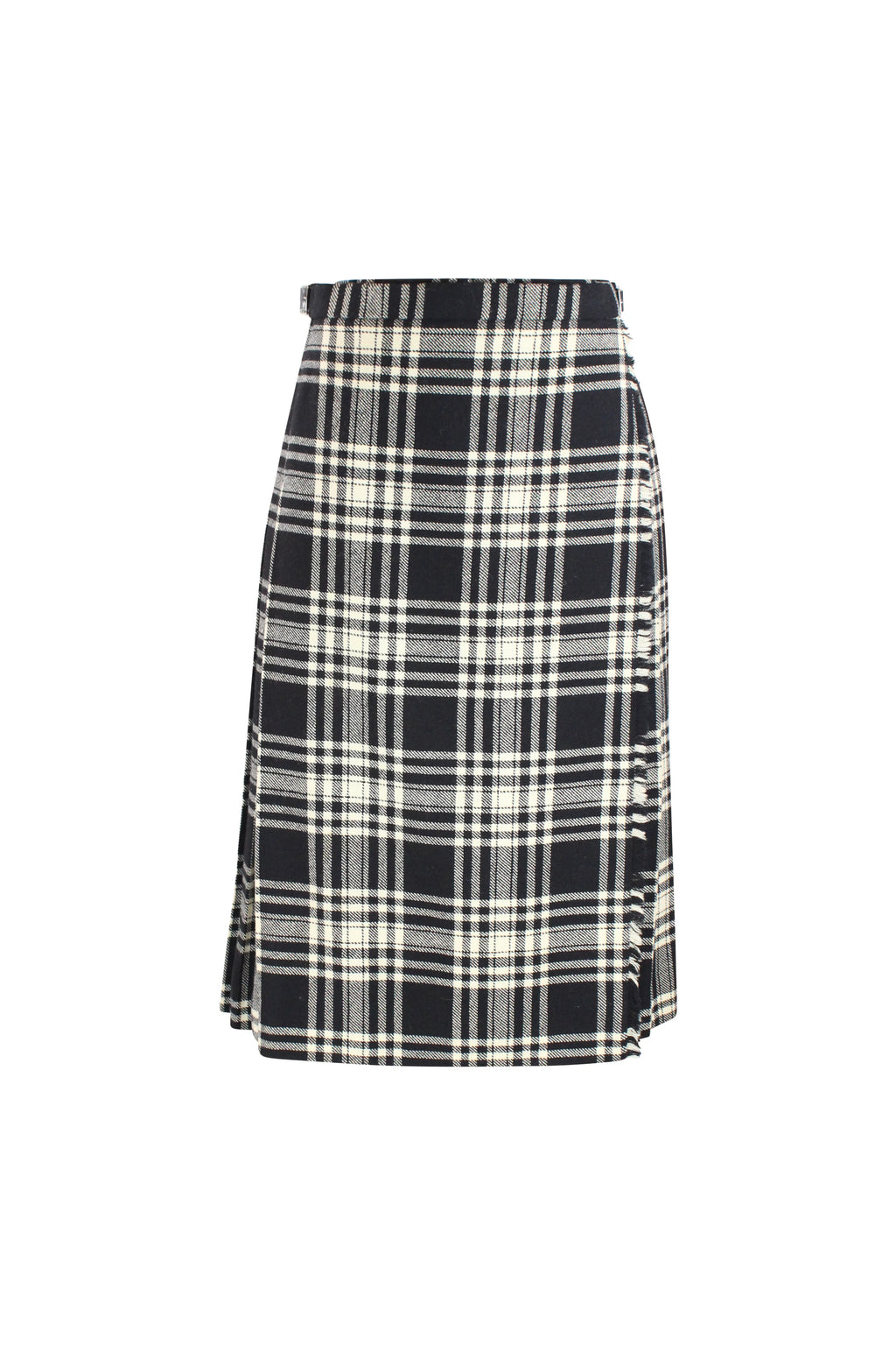 Black and white kilt