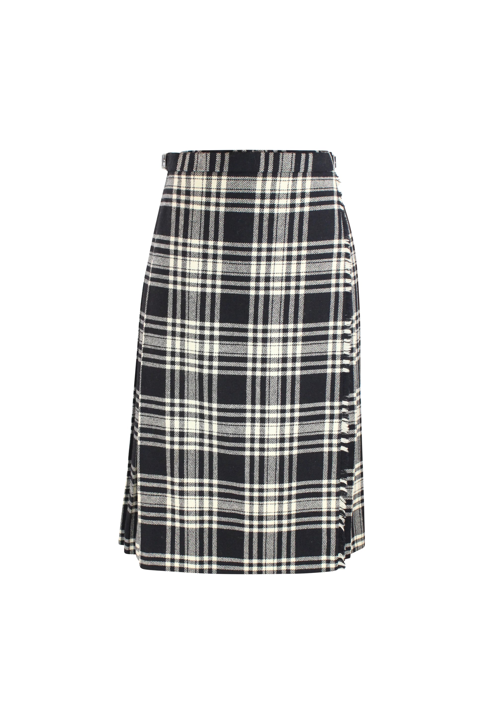 Black and white kilt
