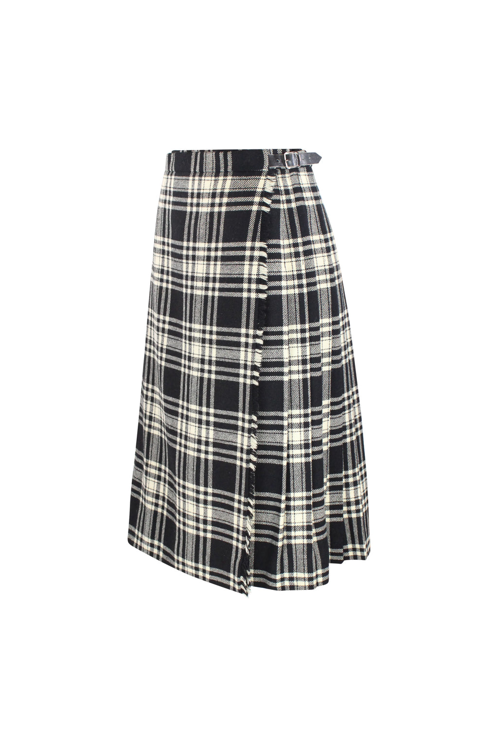 Black and white kilt