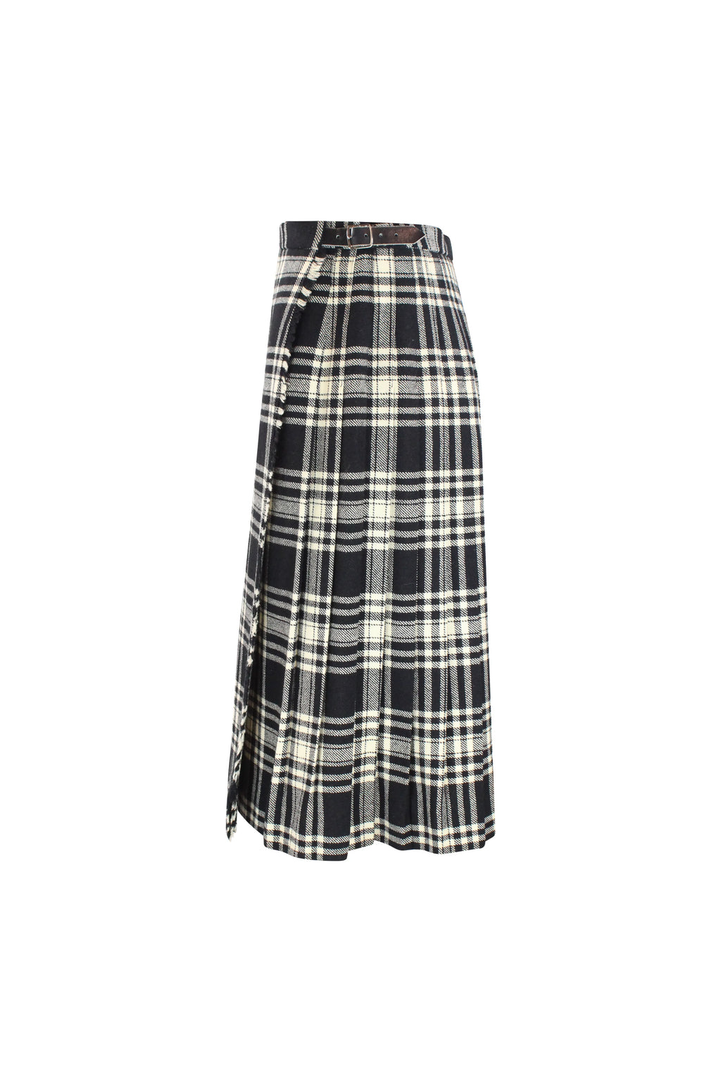 Black and white kilt