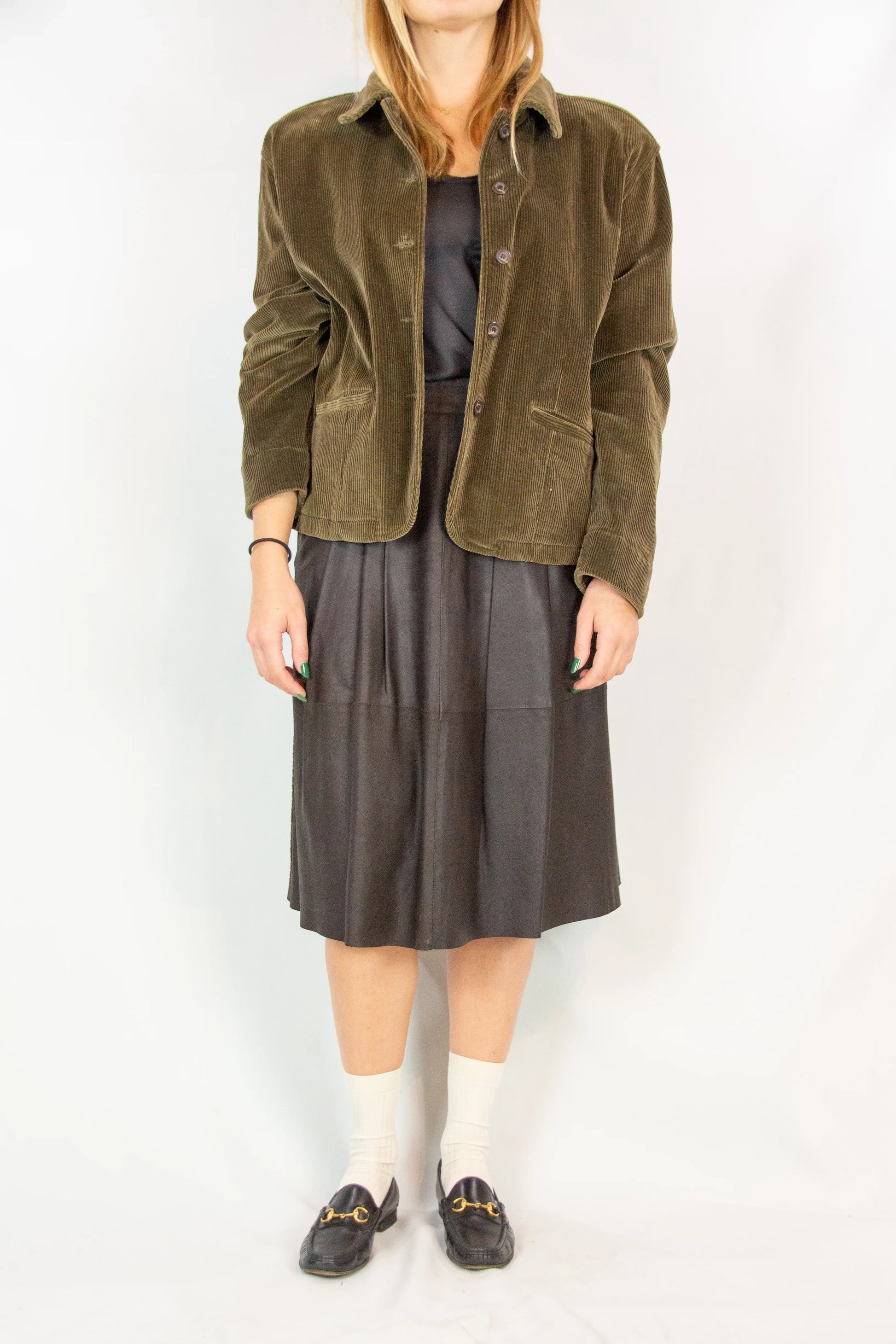 Vintage Green Corduroy Jacket