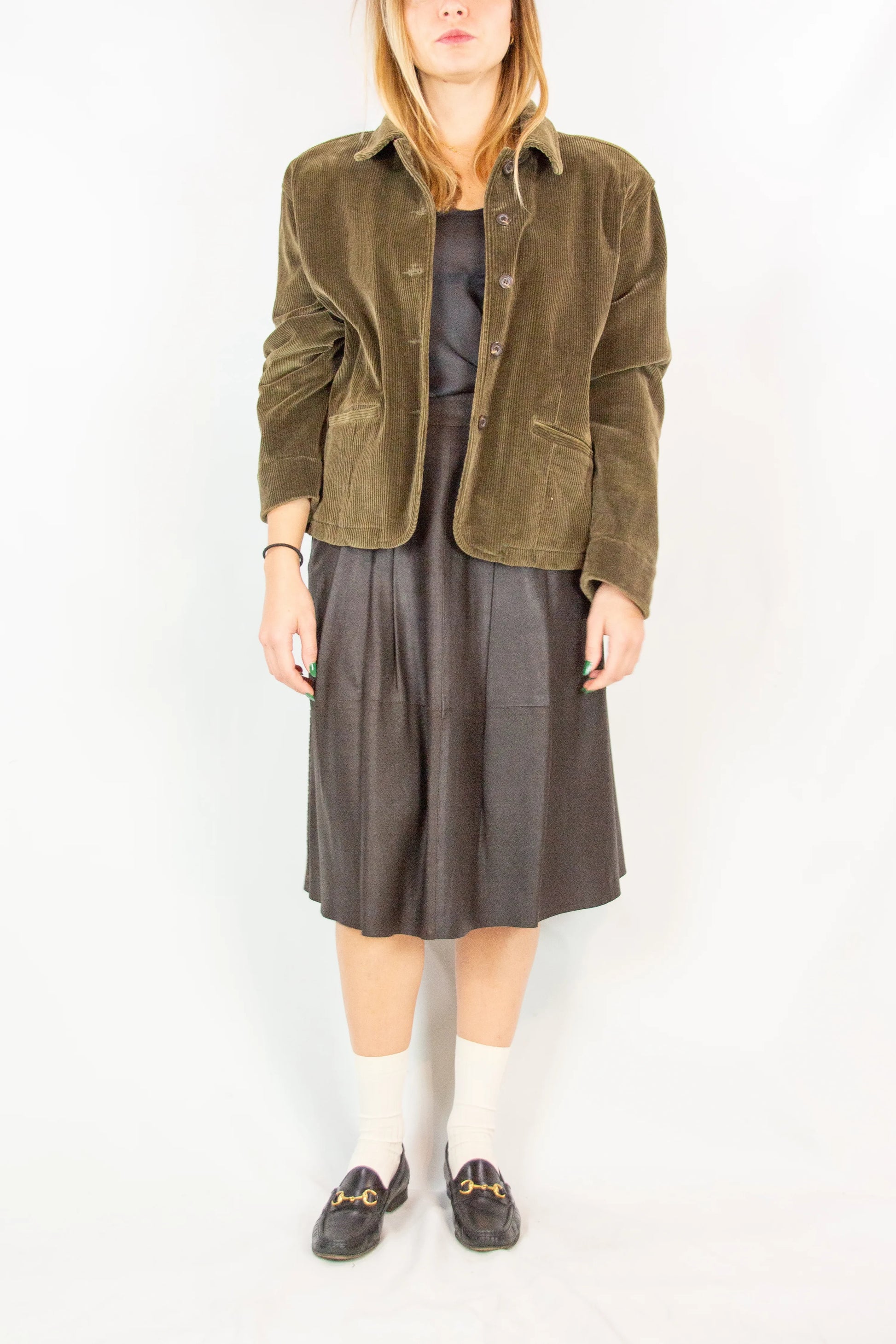 Vintage Green Corduroy Jacket