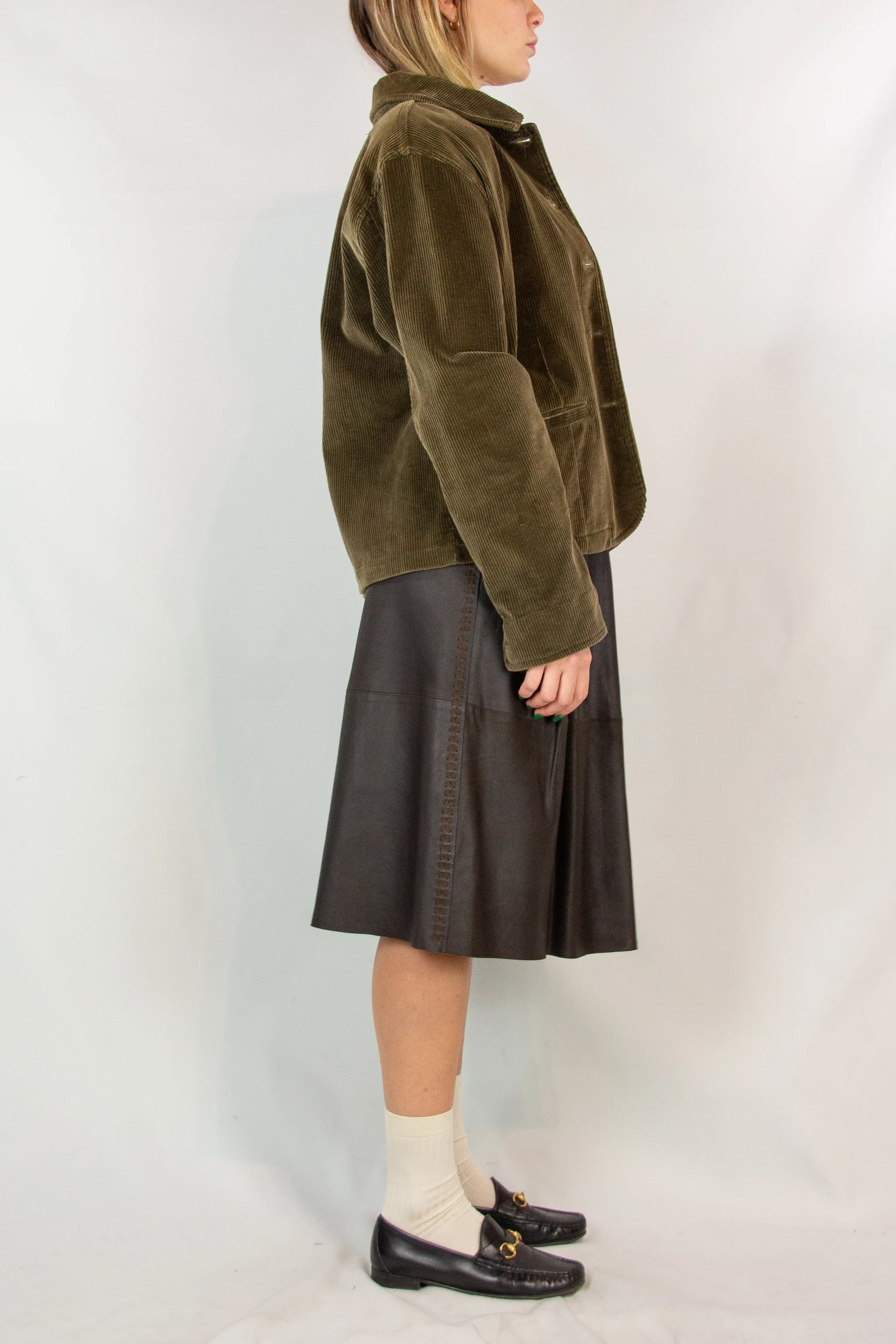 Vintage Green Corduroy Jacket