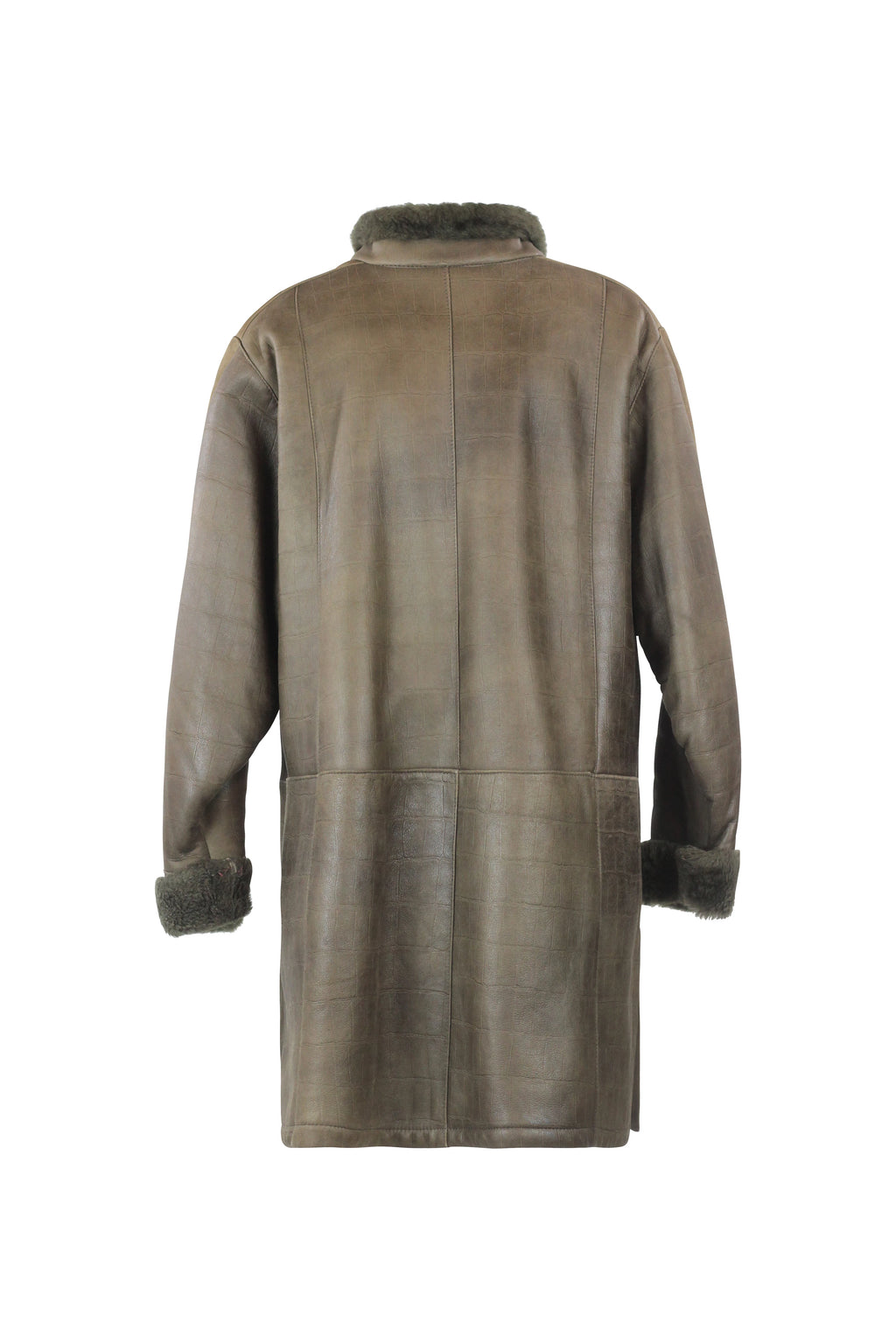Military Green Shearling Coat