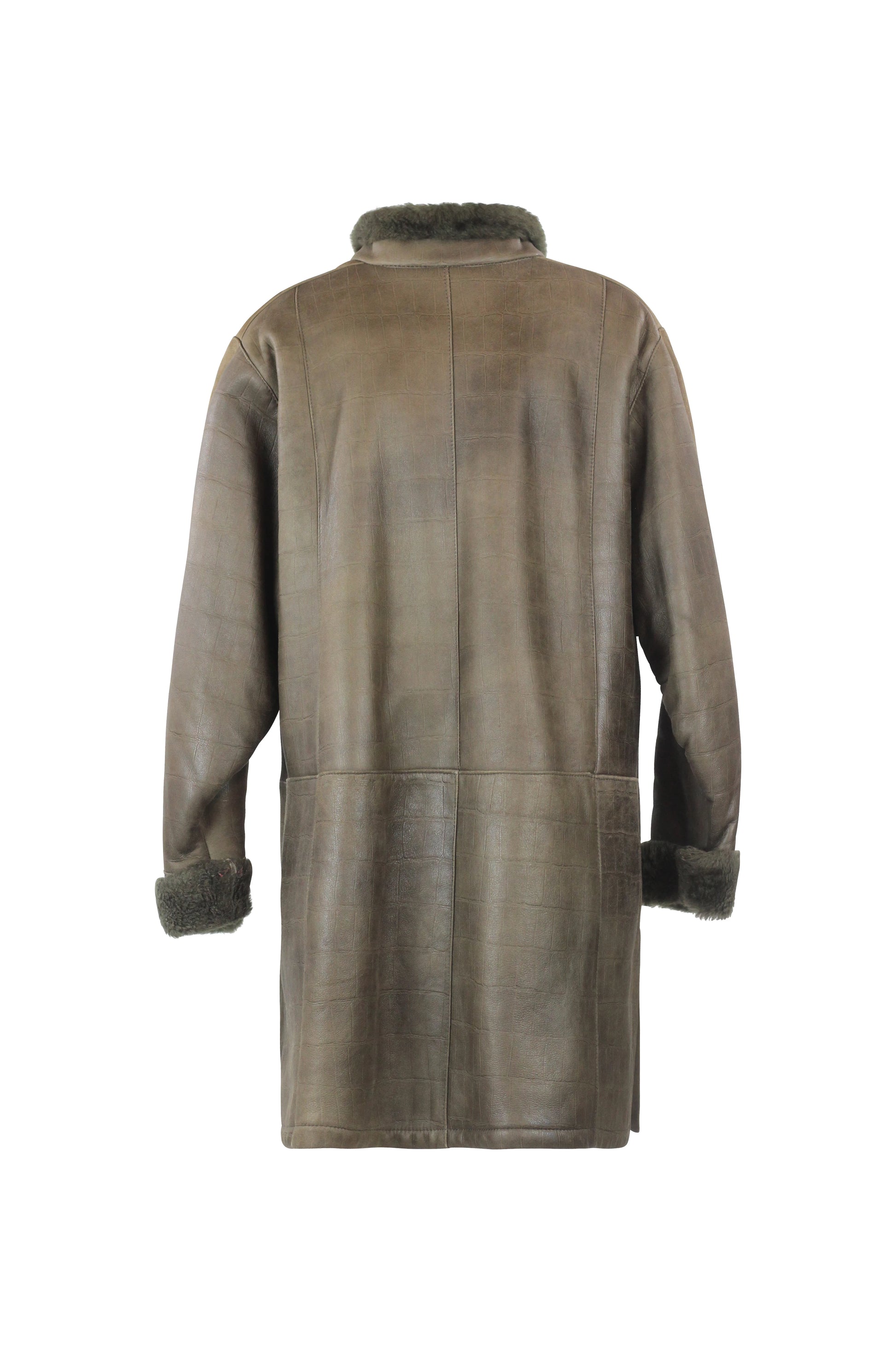 Military Green Shearling Coat