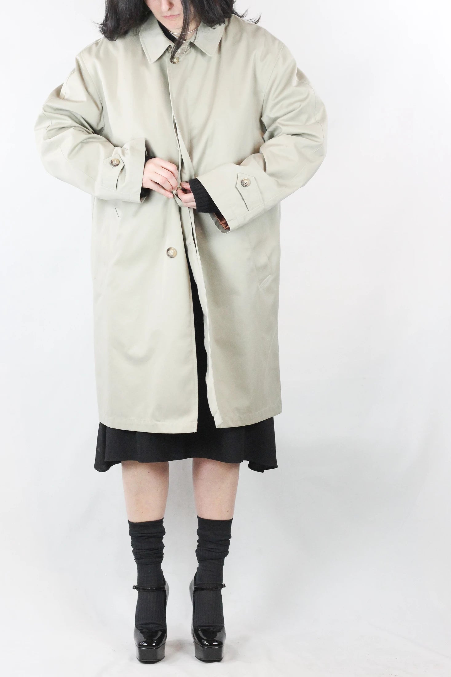 Greige Trench Coat